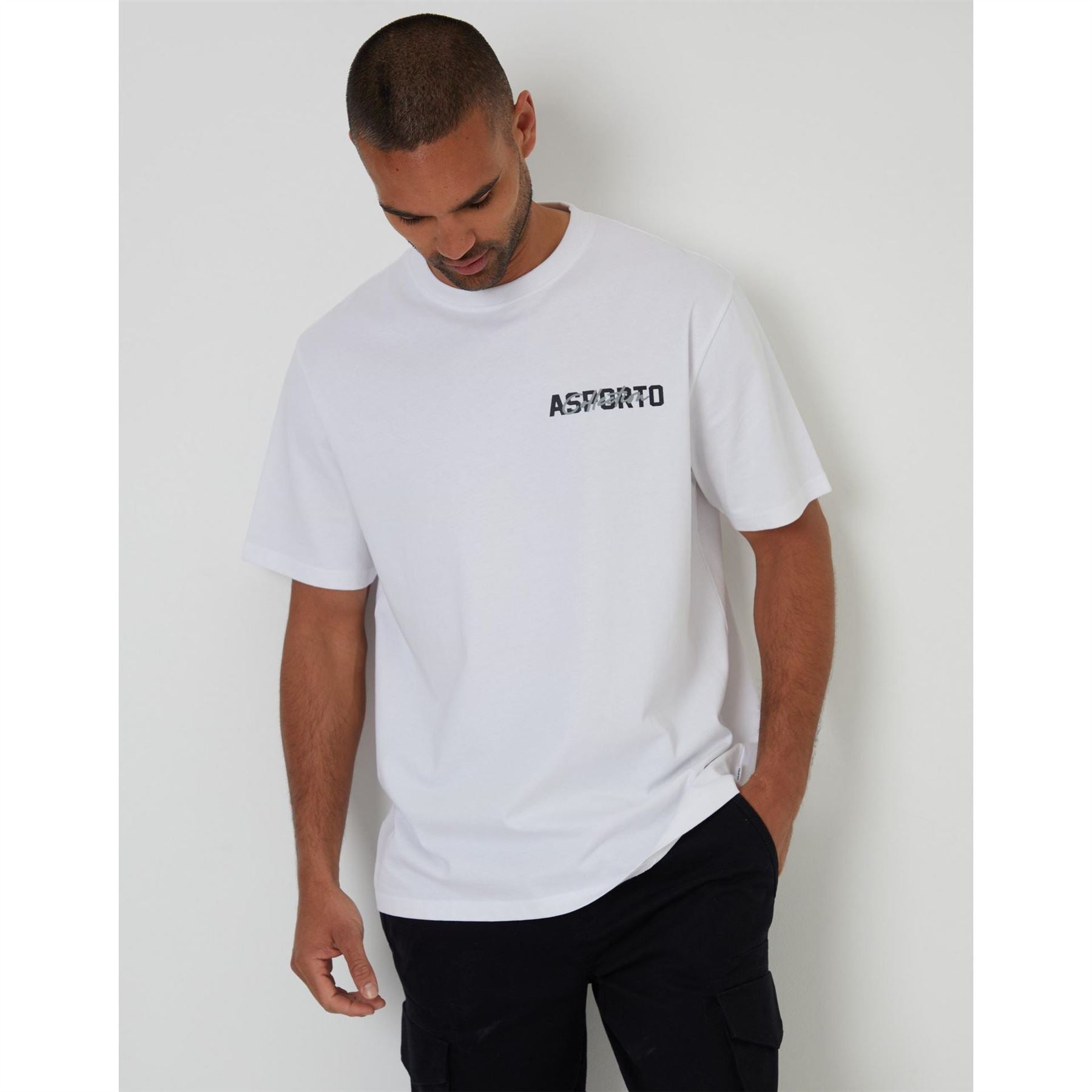 Threadbare Regular Fit Lettering Crew Neck T-Shirt