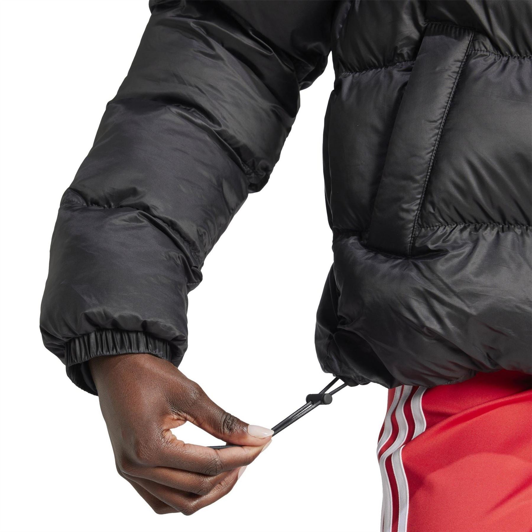 adidas Originals Solid Patterned Puffer Jacket