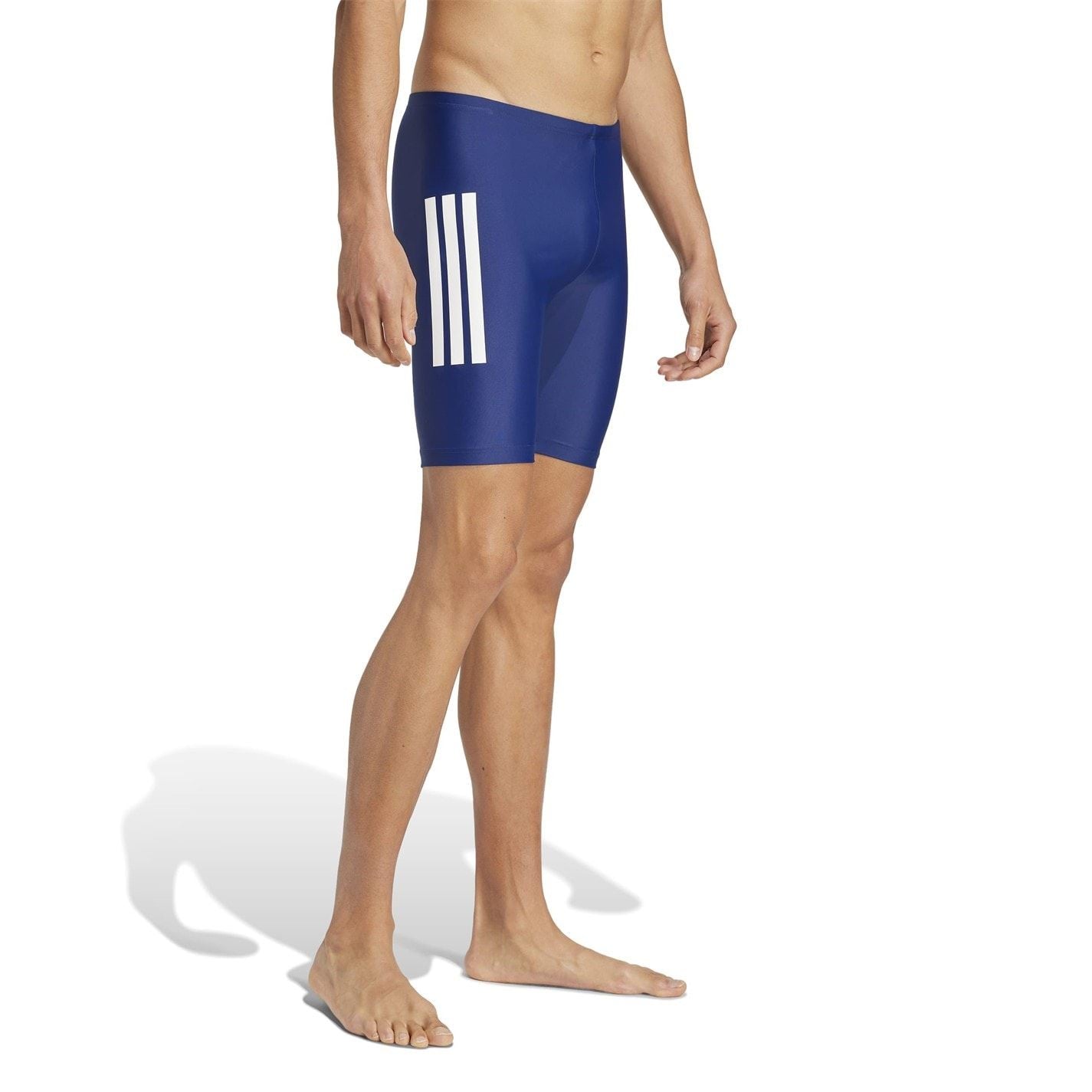 adidas Mens Primeblue 3 Stripes Swim Jammer