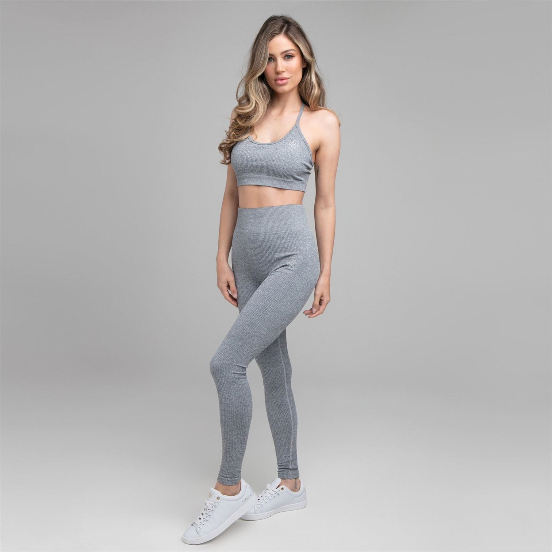 SikSilk Cropped Scoop Neck Snug Fit Bra