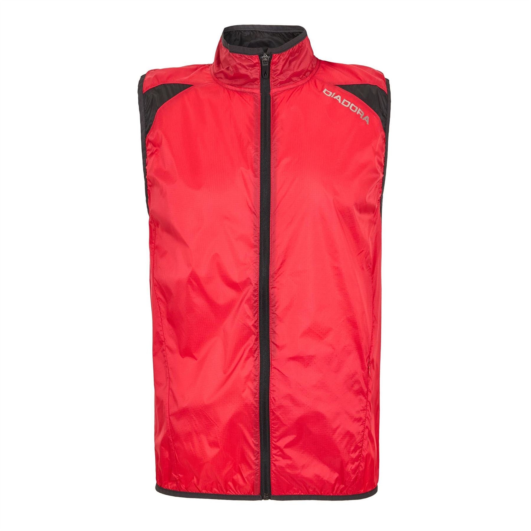 Diadora Solid Patterned Funnel Neck Team Gilet