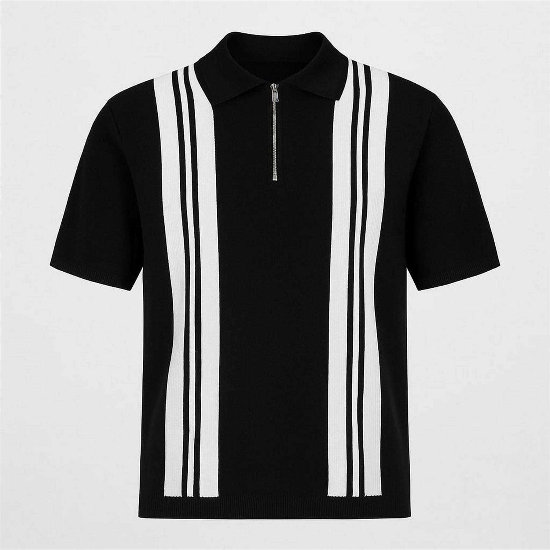 Firetrap Zip Sweater Polo Shirt