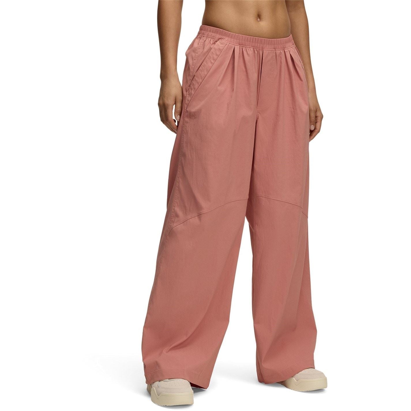 Under Armour Solid Patterned Parachute Wide Leg Pants