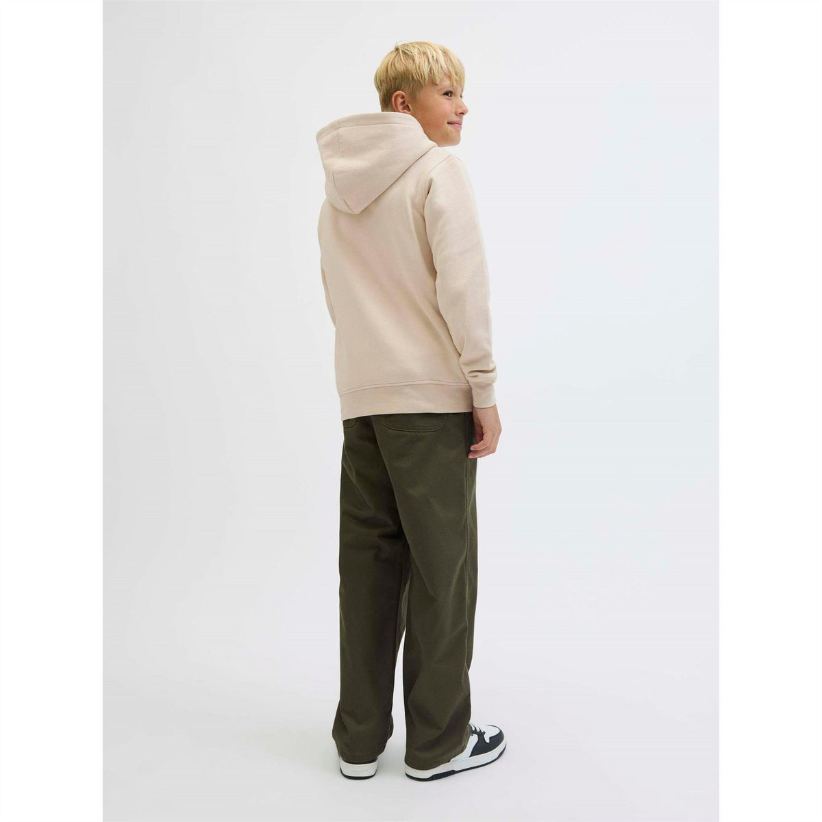 Jack and Jones Soho Text Graphic Hooded Long Sleeve Sweatshirt