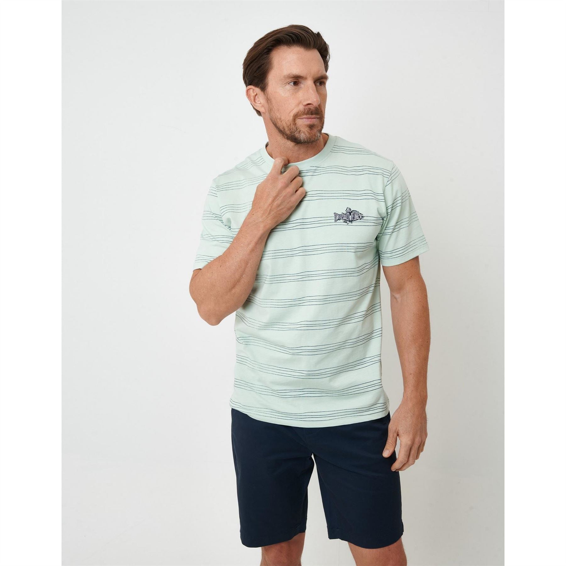 Saltwell Dunbarton Fish Graphic Regular Fit T-Shirt
