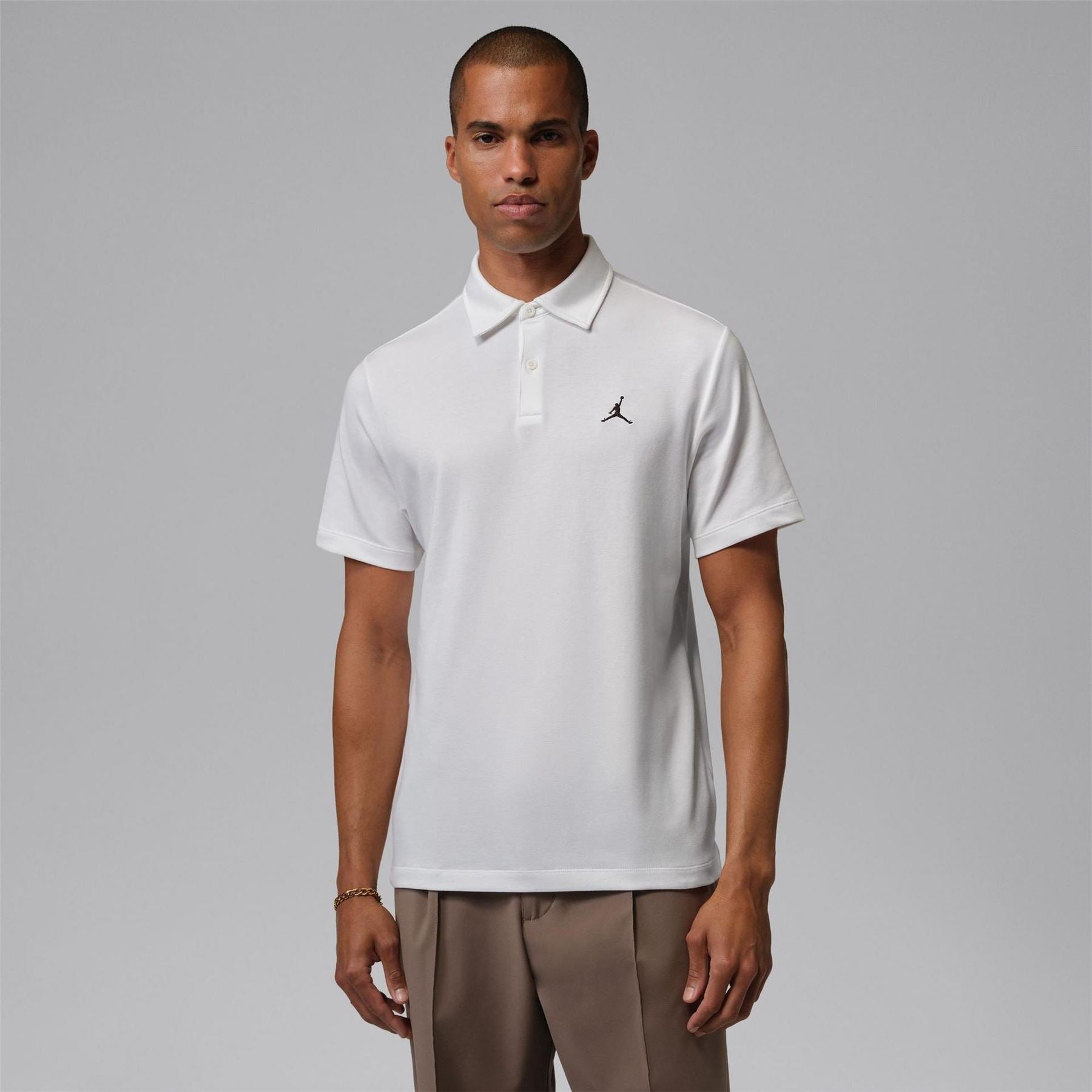 Air Jordan Collared Neck Short Sleeve Regular Fit Golf Polo