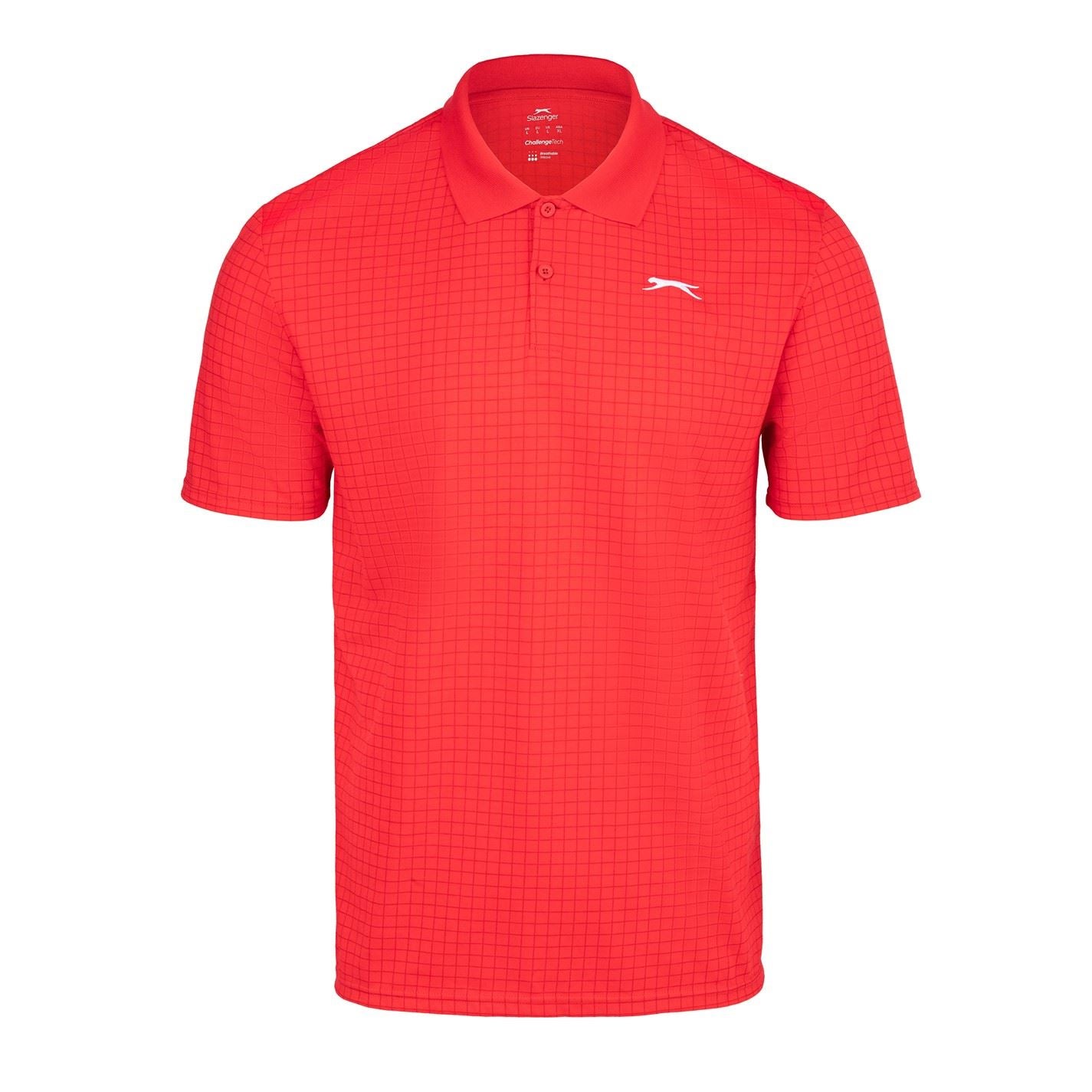 Slazenger Mens Check Golf Polo
