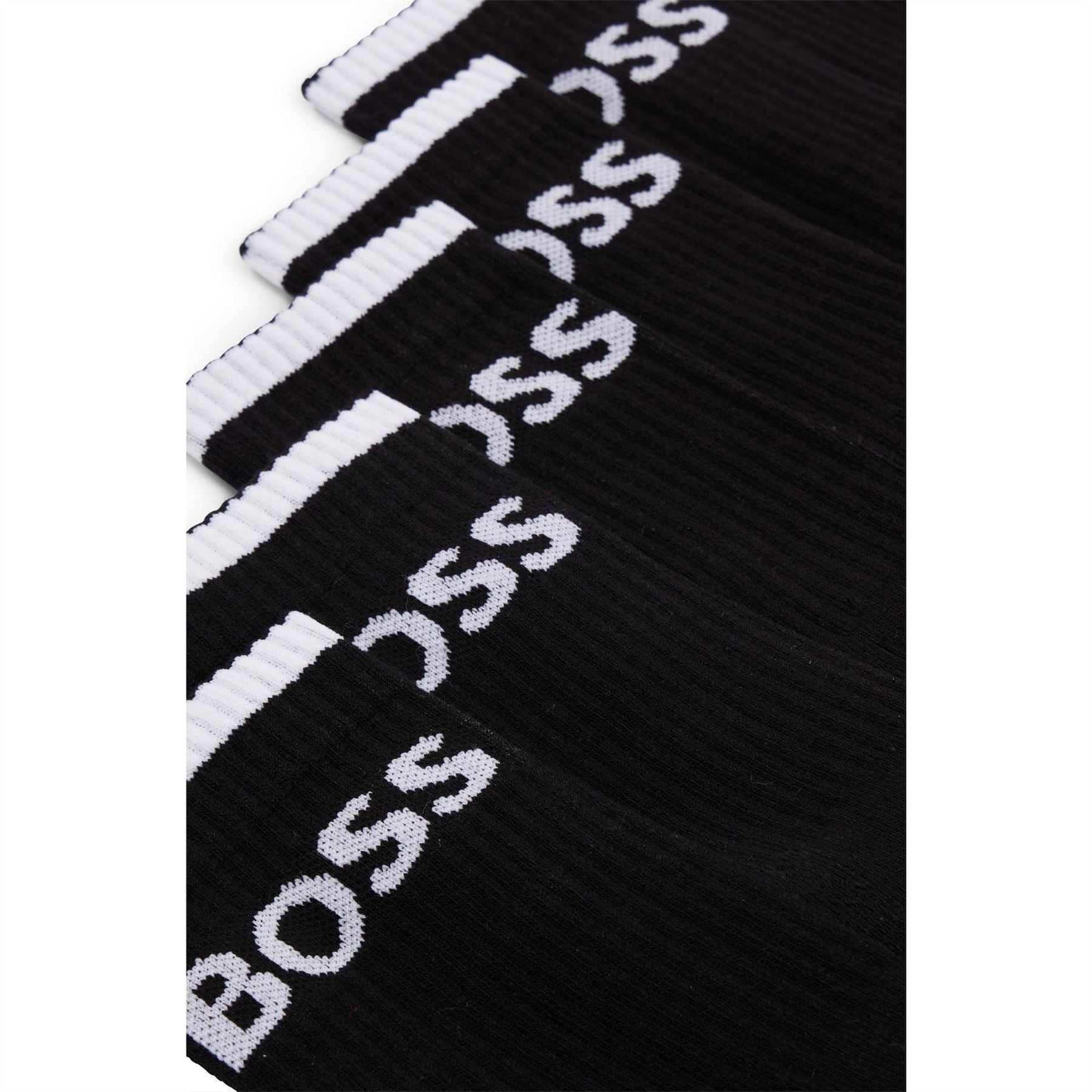 Boss Logo Print Crew Socks