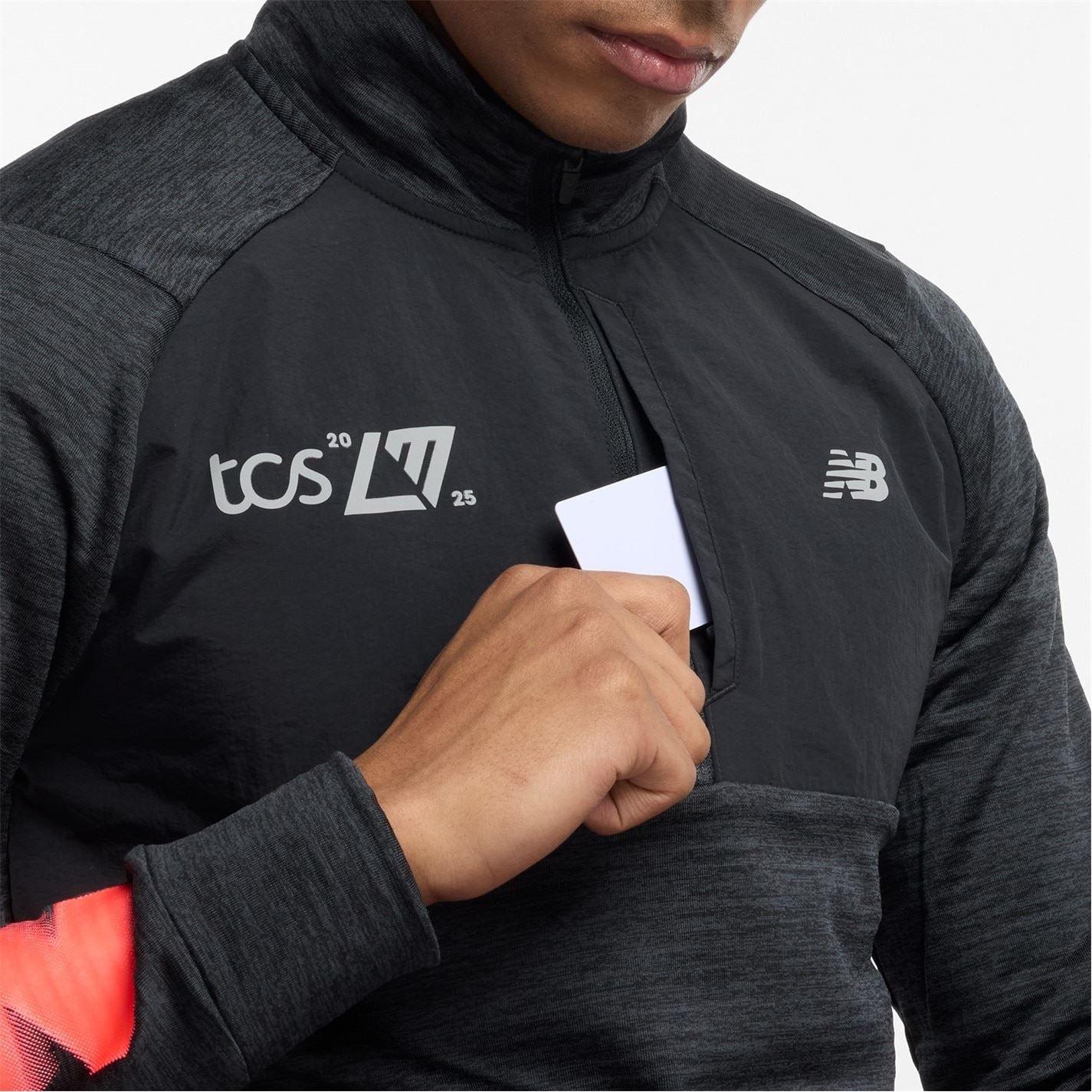 New Balance Mens Balance Heat Grid Quarter Zip Running Top