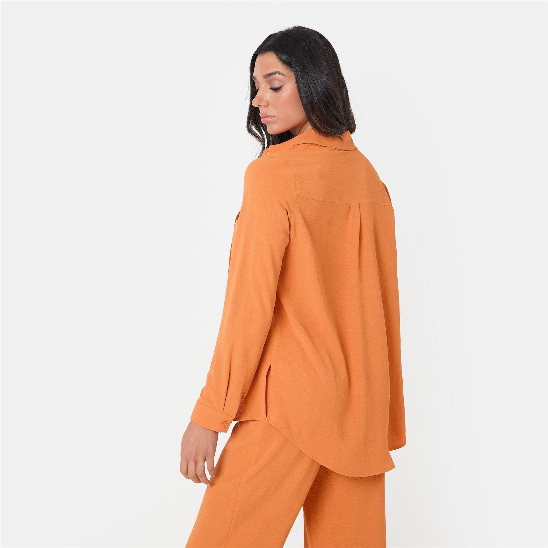 I Saw It First Crepe Long Sleeve Shirt