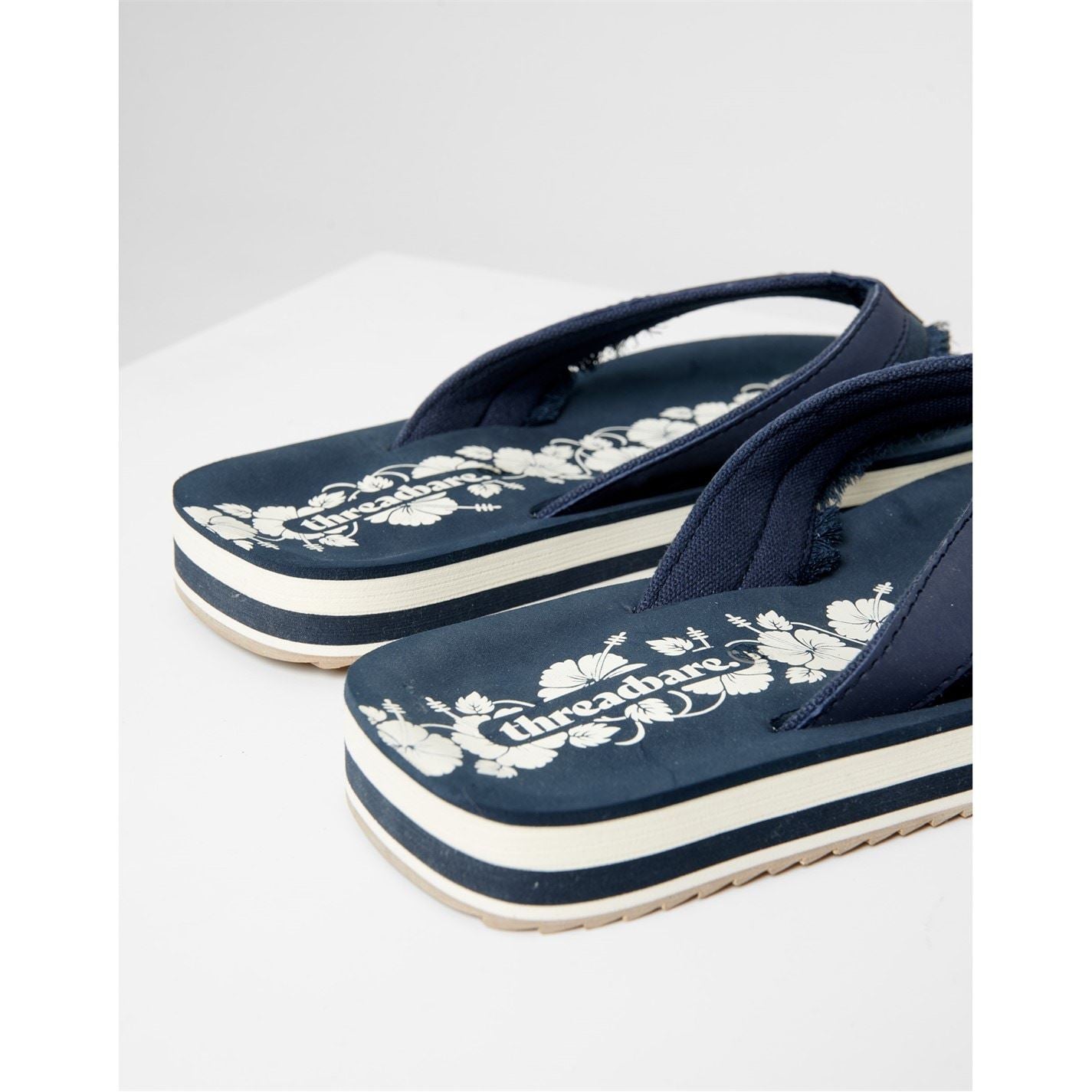 Threadbare August Floral Flip Flops Sandals