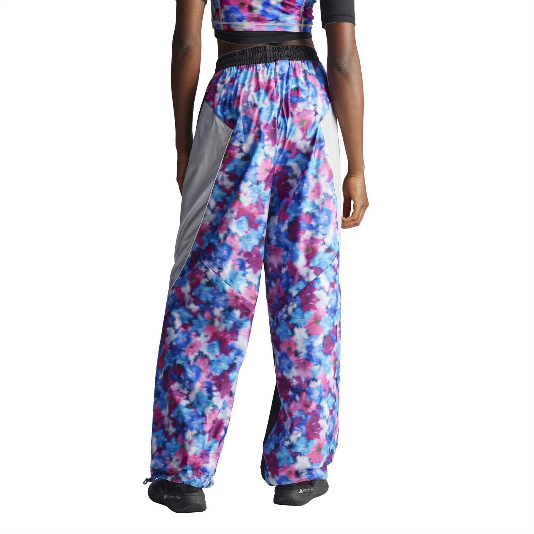 adidas Color Block Patterned Wide Leg Track Pants