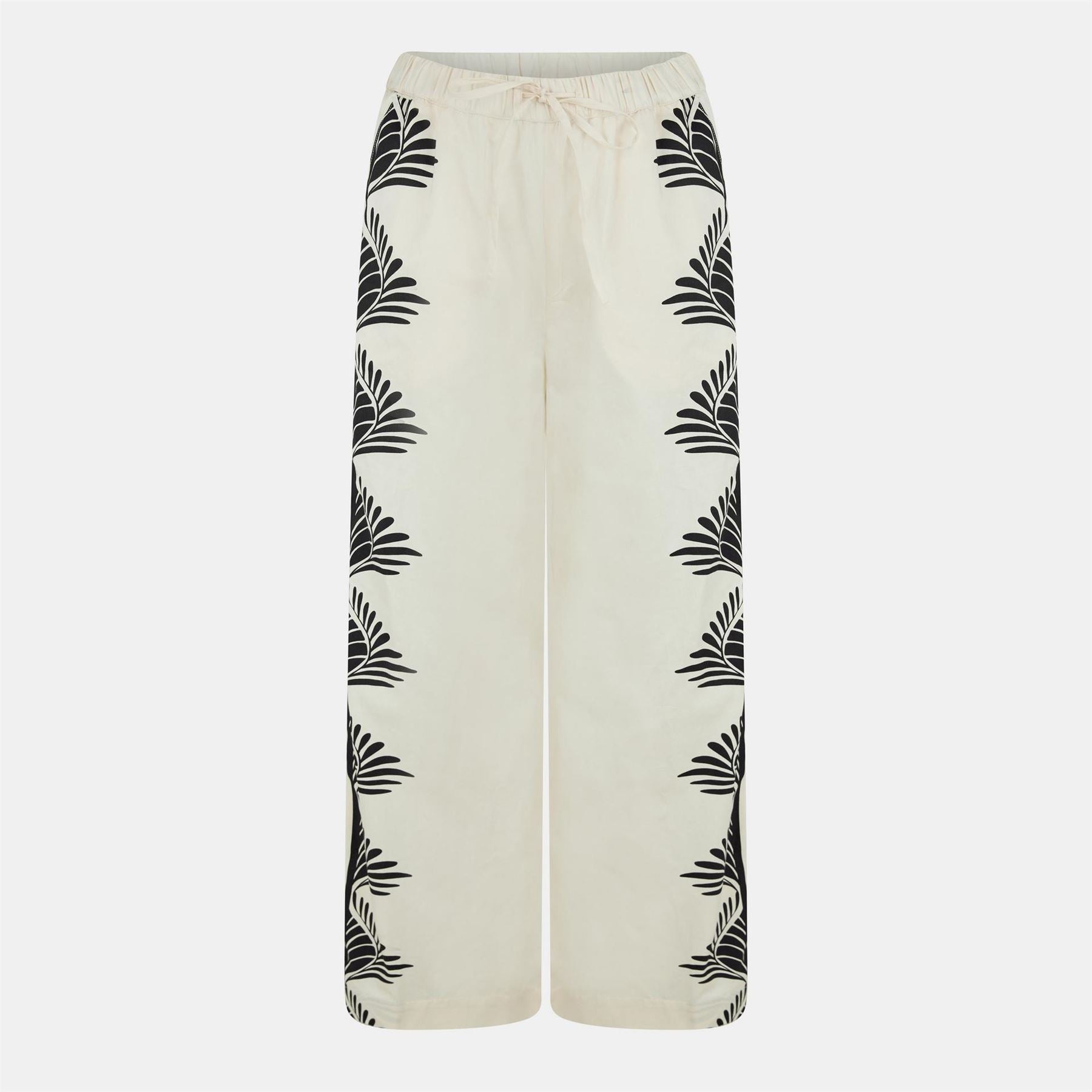 French Connection Floral Patterned Wide Leg Trousers