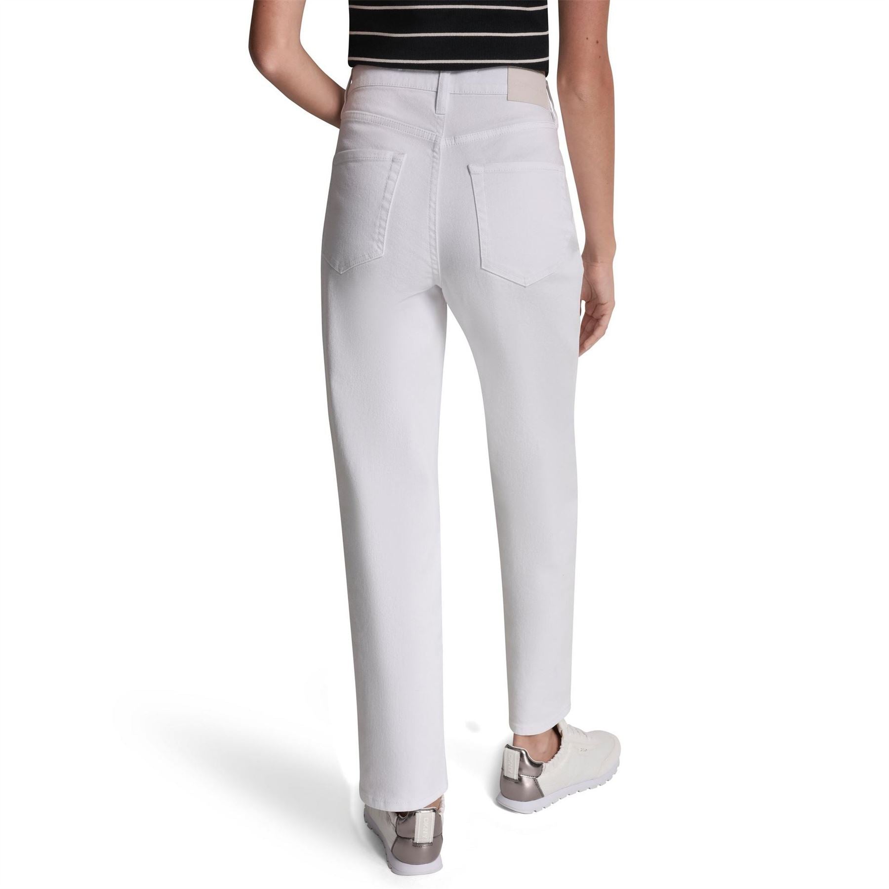 DKNY Jeans Hi Rise Classic Straight Denim Jeans