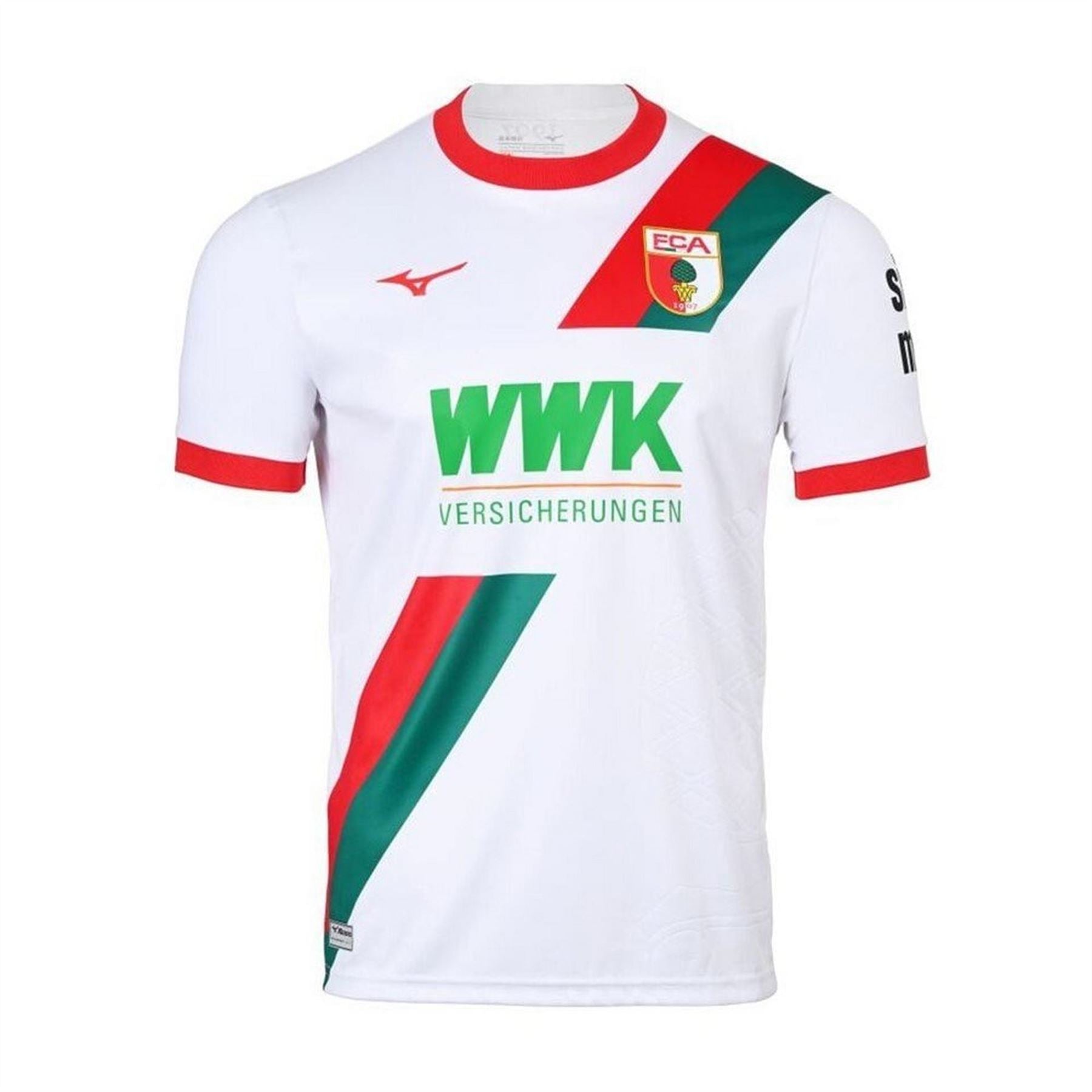Mizuno Fc Augsburg Home Football Shirt 2025 2026 Adults