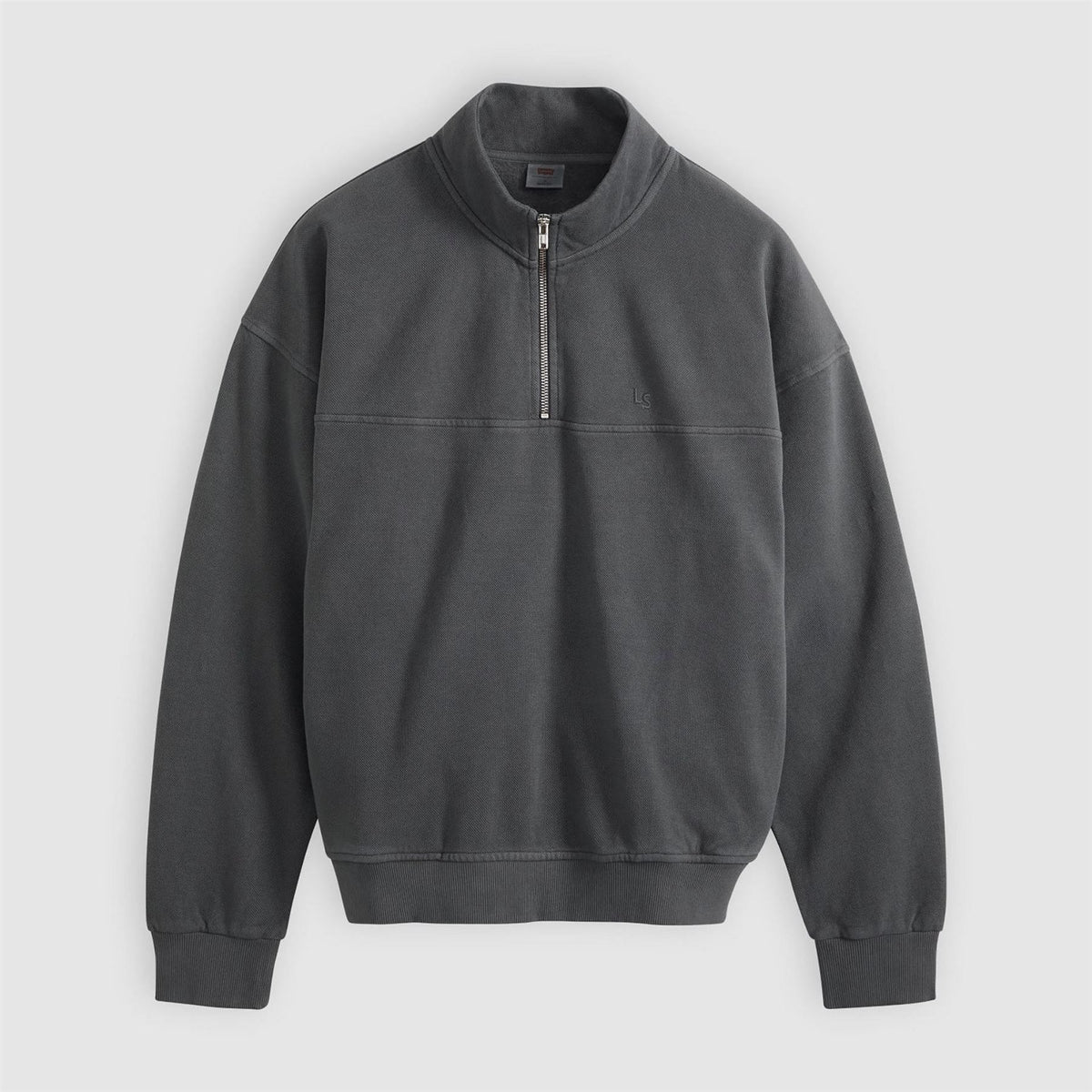 Levis Marina Cotton 1 4 Zip Oversized Fit Fleece Top