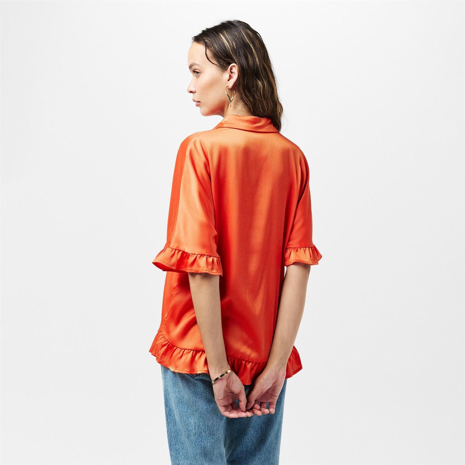 AX Paris Detail Gold Button FronT-Shirt