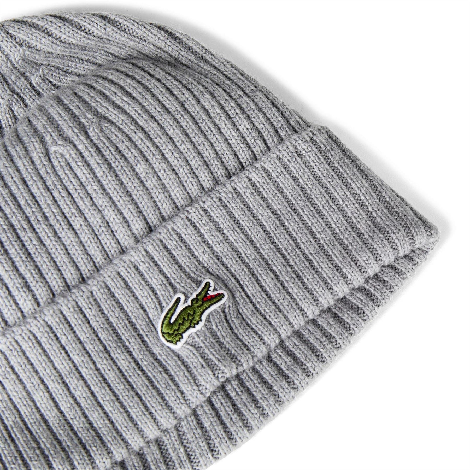 Lacoste Adjustable Cuff Turn Up Brim Beanie