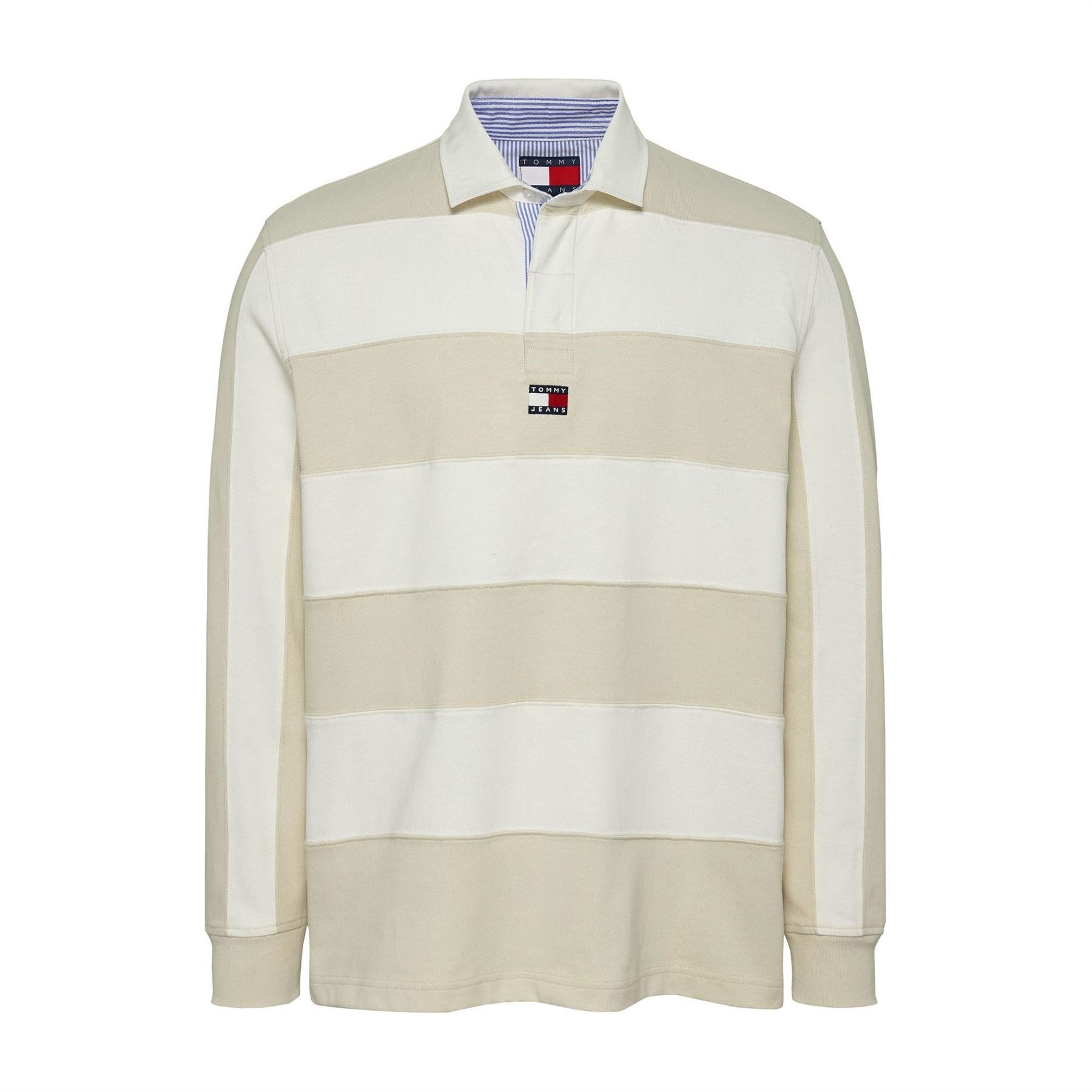 Tommy Jeans Entry Stripe Badge Long Sleeve Rugby Polo Shirt
