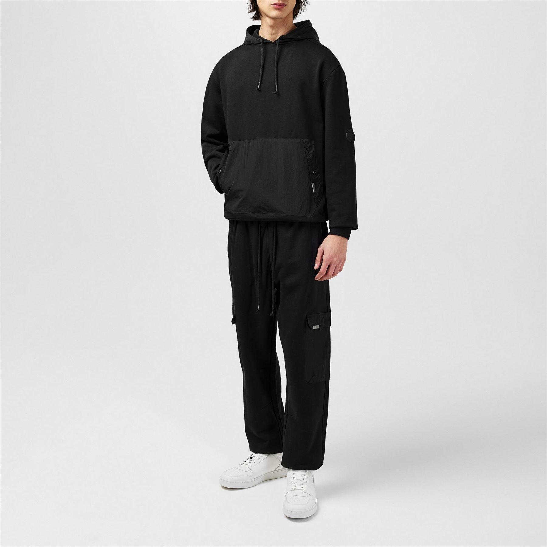 Firetrap Hybrdoth Hooded Regular Fit Sweatshirt