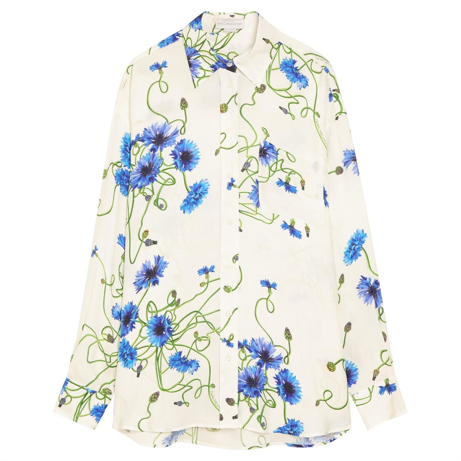 Stella McCartney Print Hammered Sil
