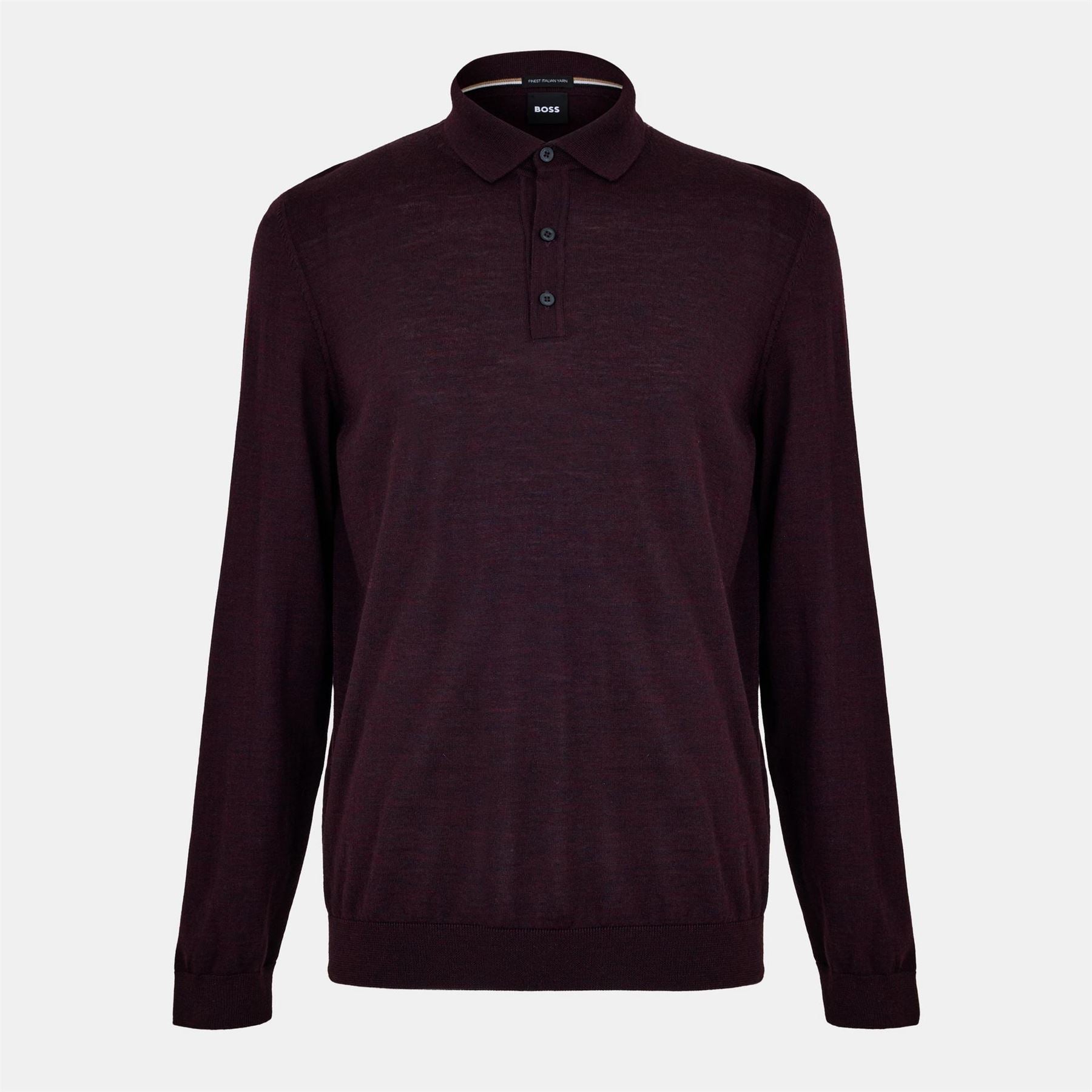 Boss Collared Neck Long Sleeve Regular Fit Shirt