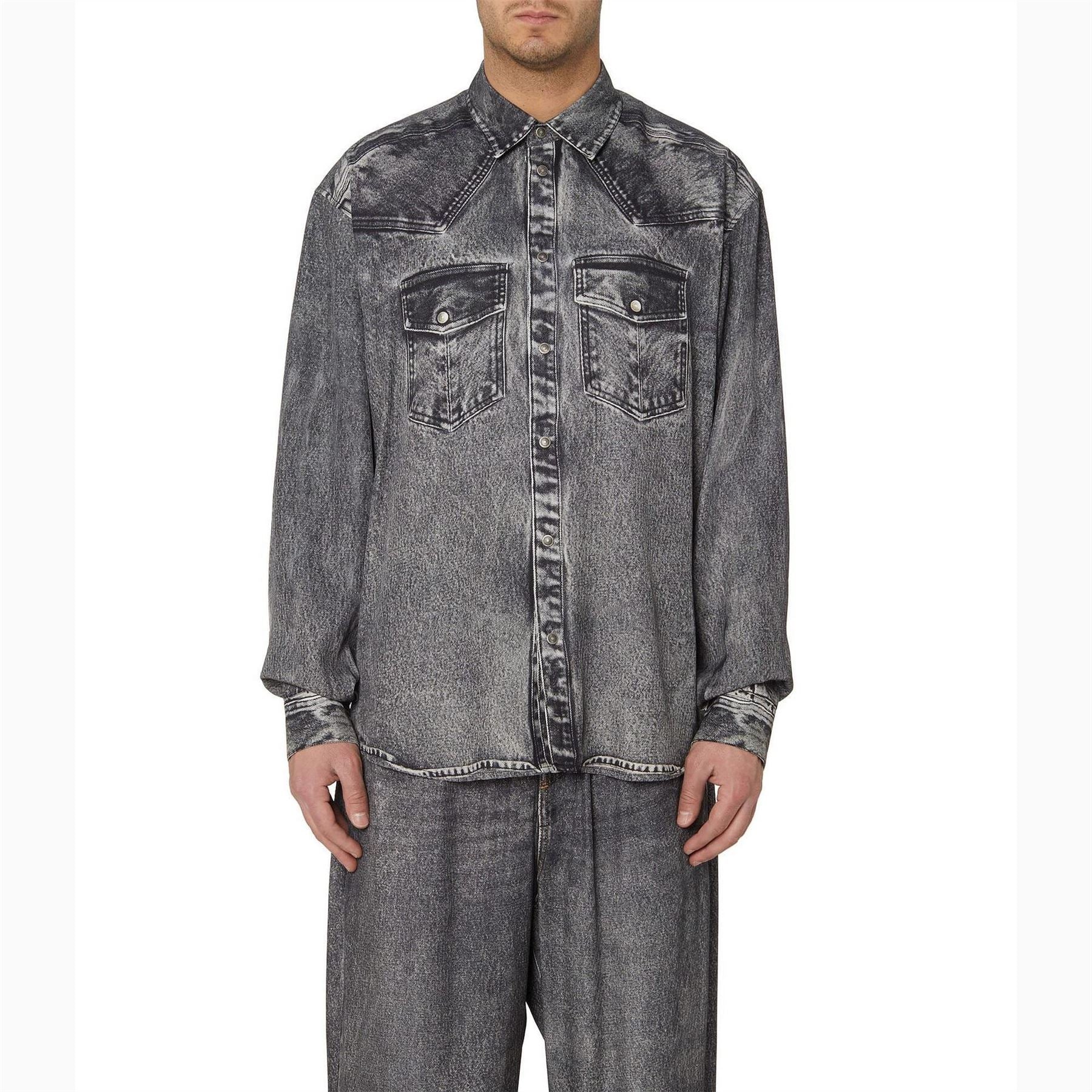 Diesel Gils Pocket Denim EffecT-Shirt