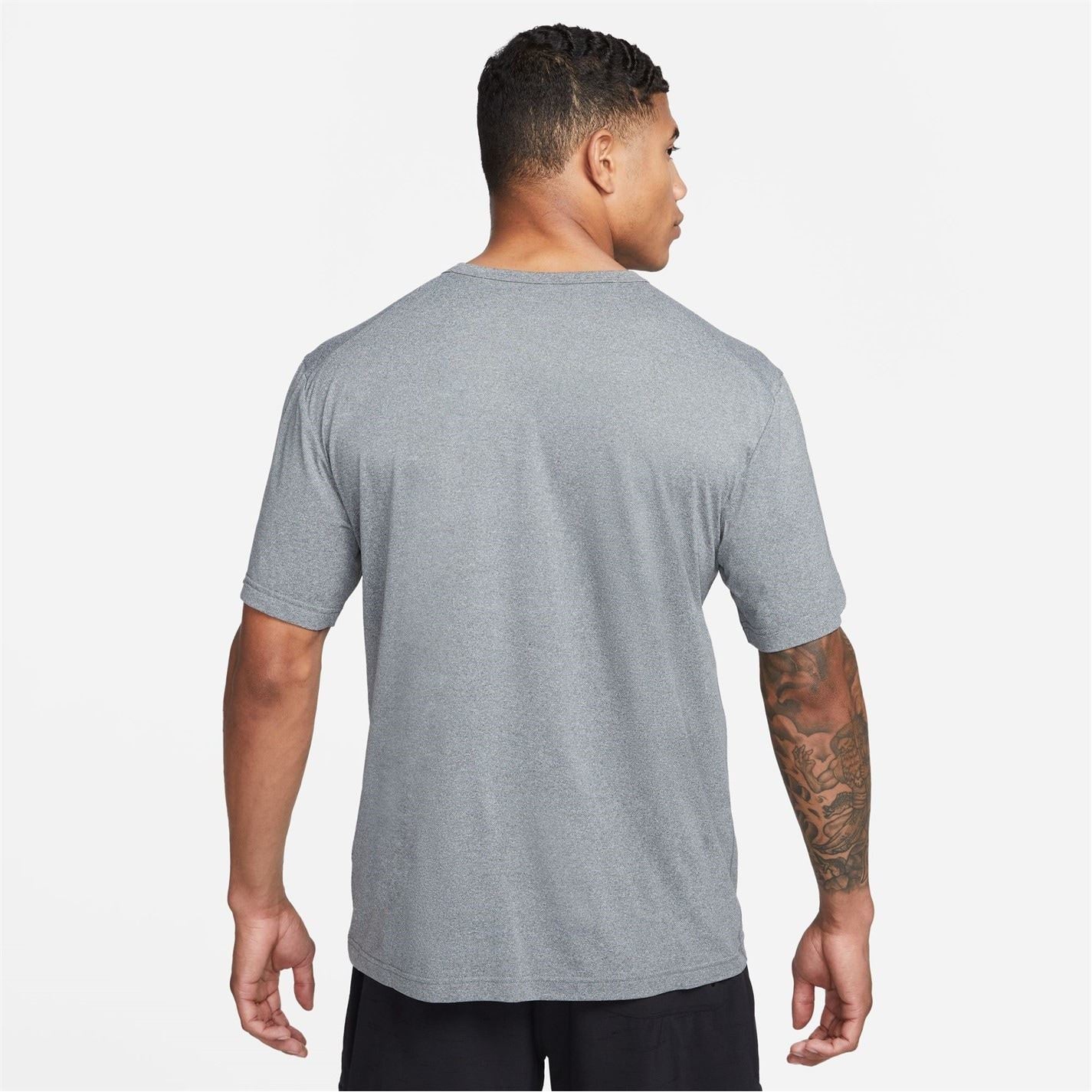 Nike Mens Dri Fit Uv Hyverse Short Sleeve Fitness Top