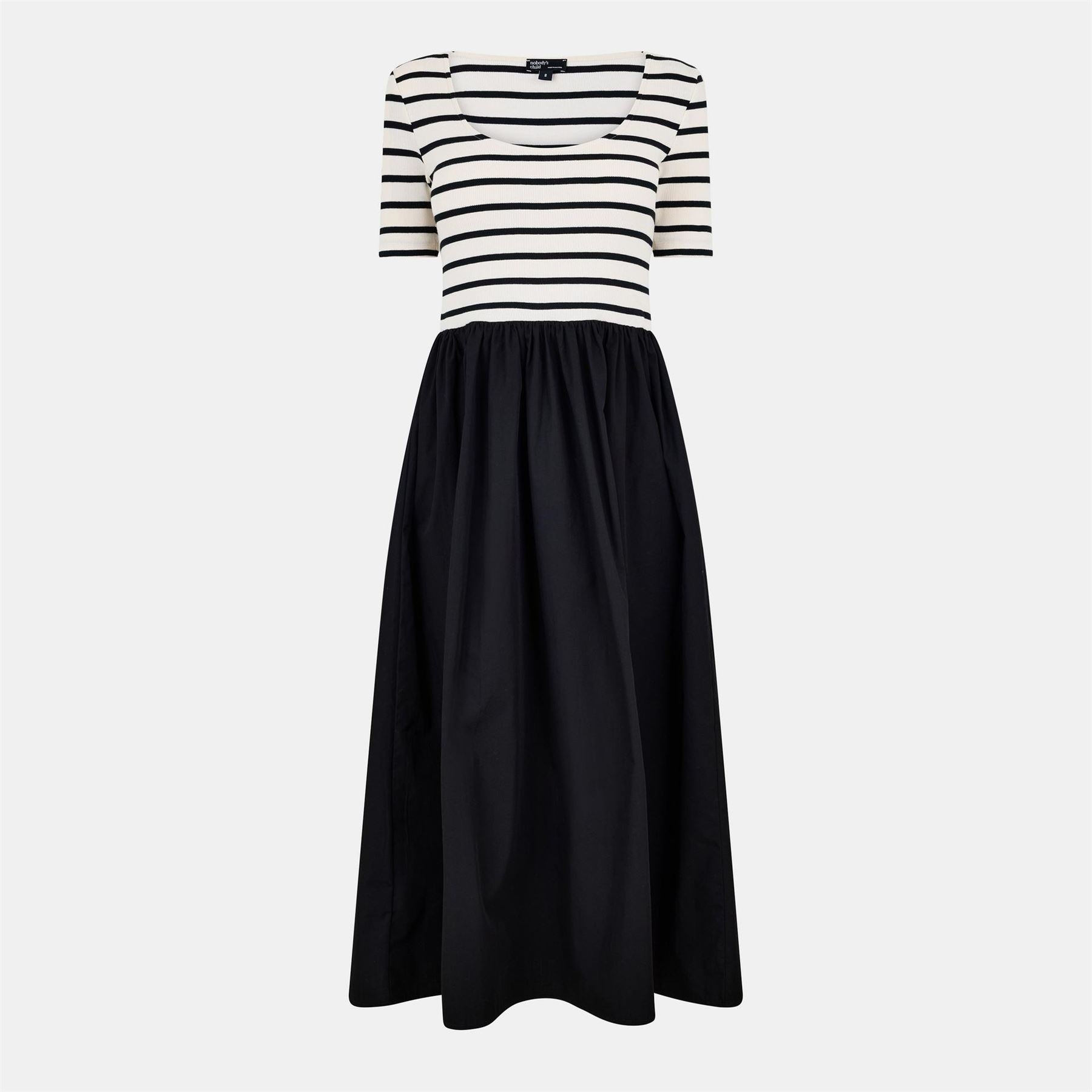 Nobodys Child Tie Boat Neck Midi T-Shirt Dress