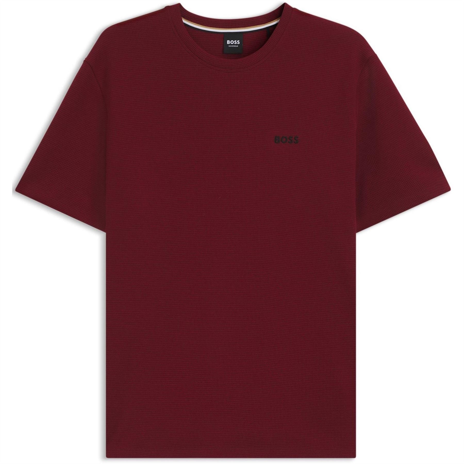 Boss BOSS Bodywear Waffle T Shirt with Structured Design