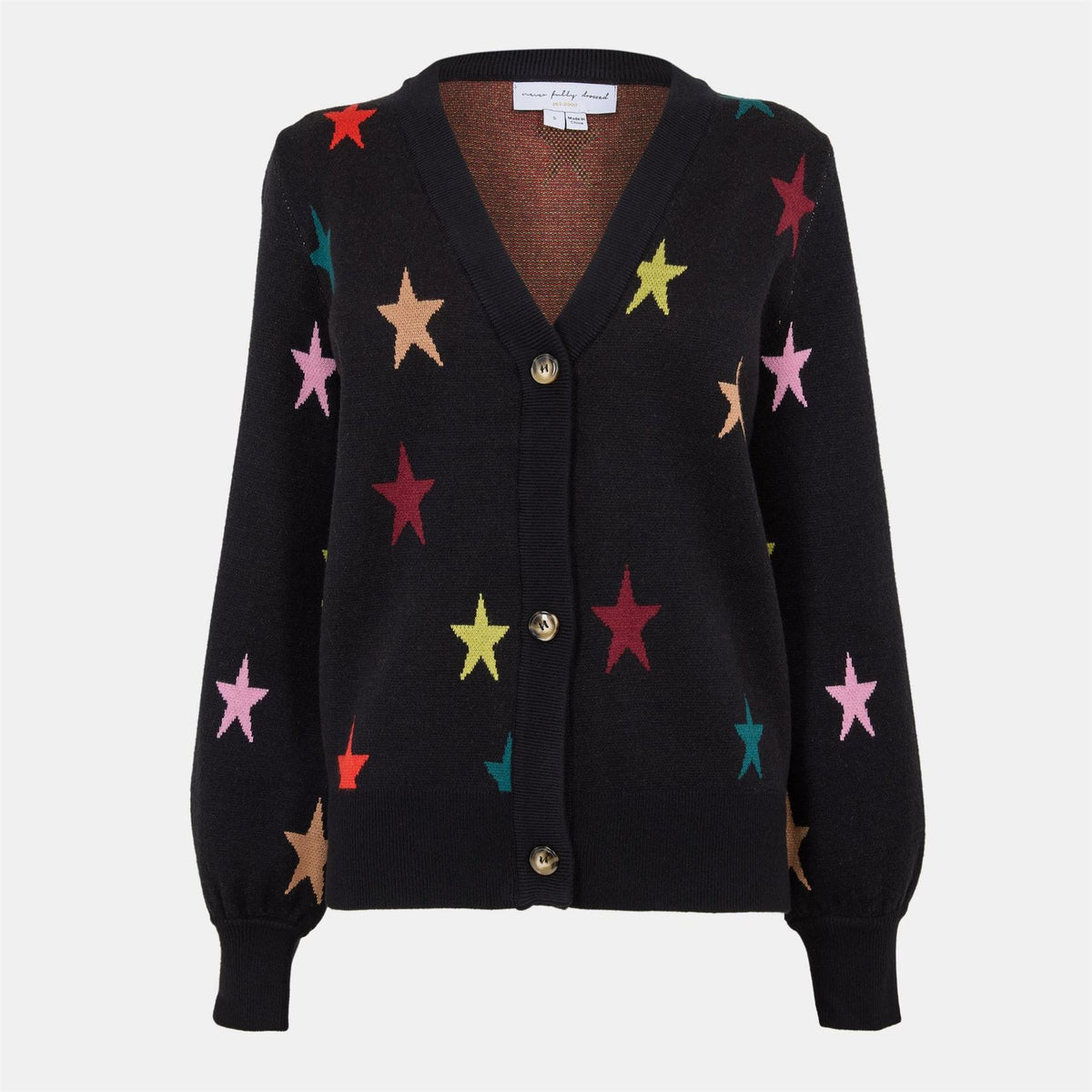 Never Fully Dressed V-Neck Long Sleeve Bishop Sweater