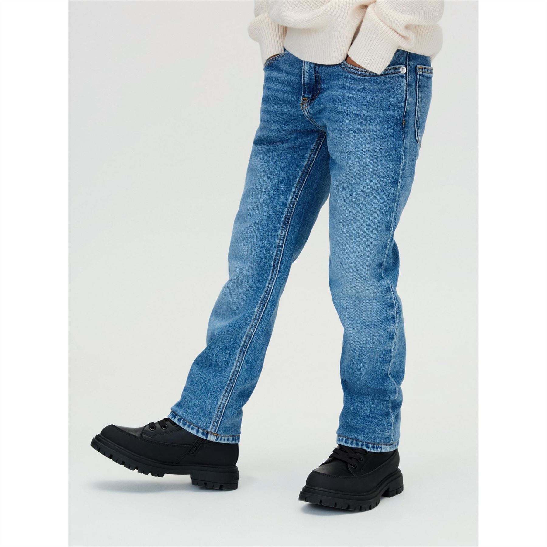 Calvin Klein Jeans Five Pocket Straight Leg Jeans