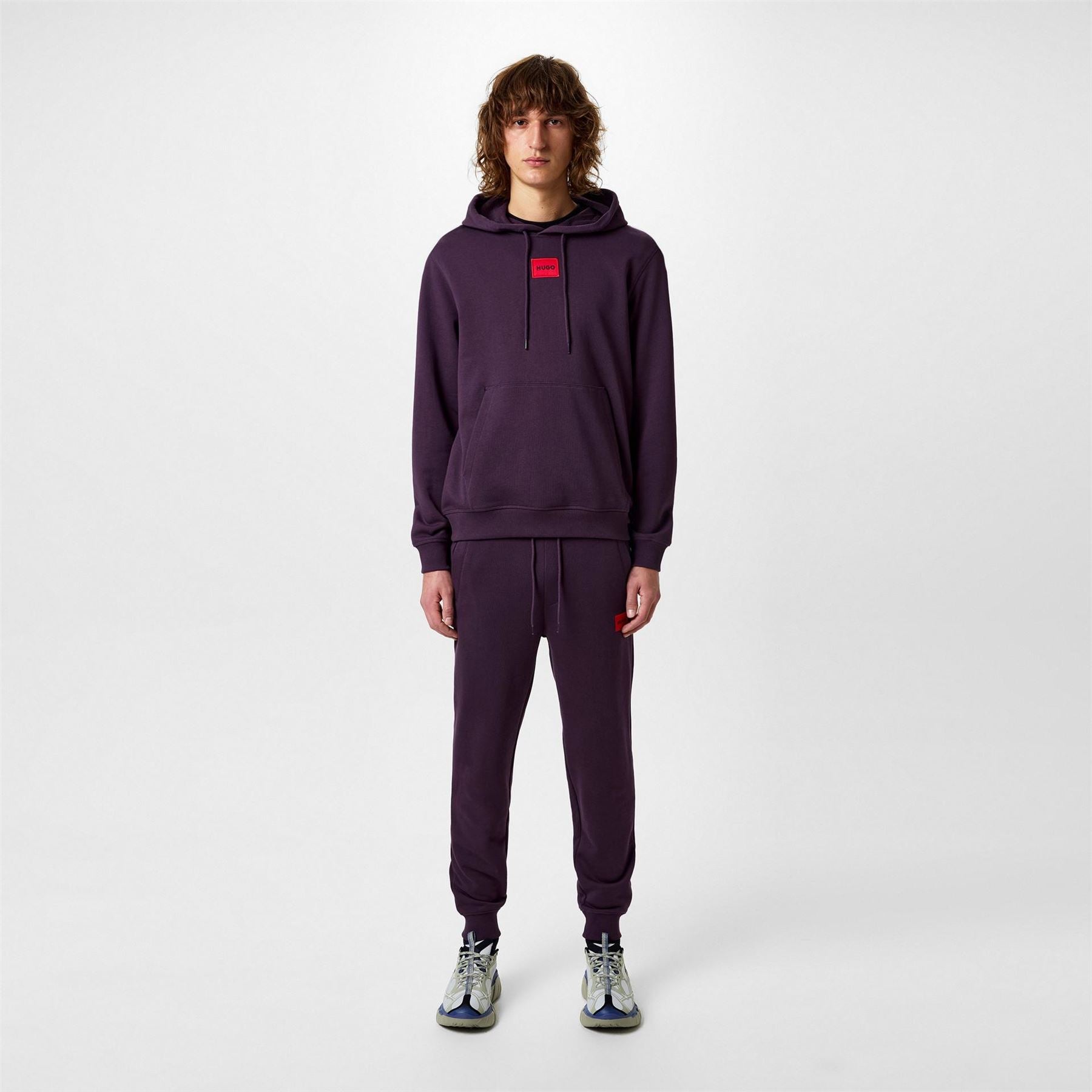 Hugo HUGO Doak Closed Hem Jogging Bottoms with Logo Detail