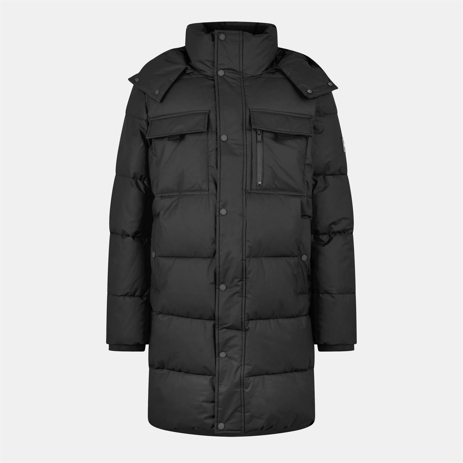 Jack Wills Long Hooded Puffer Jacket