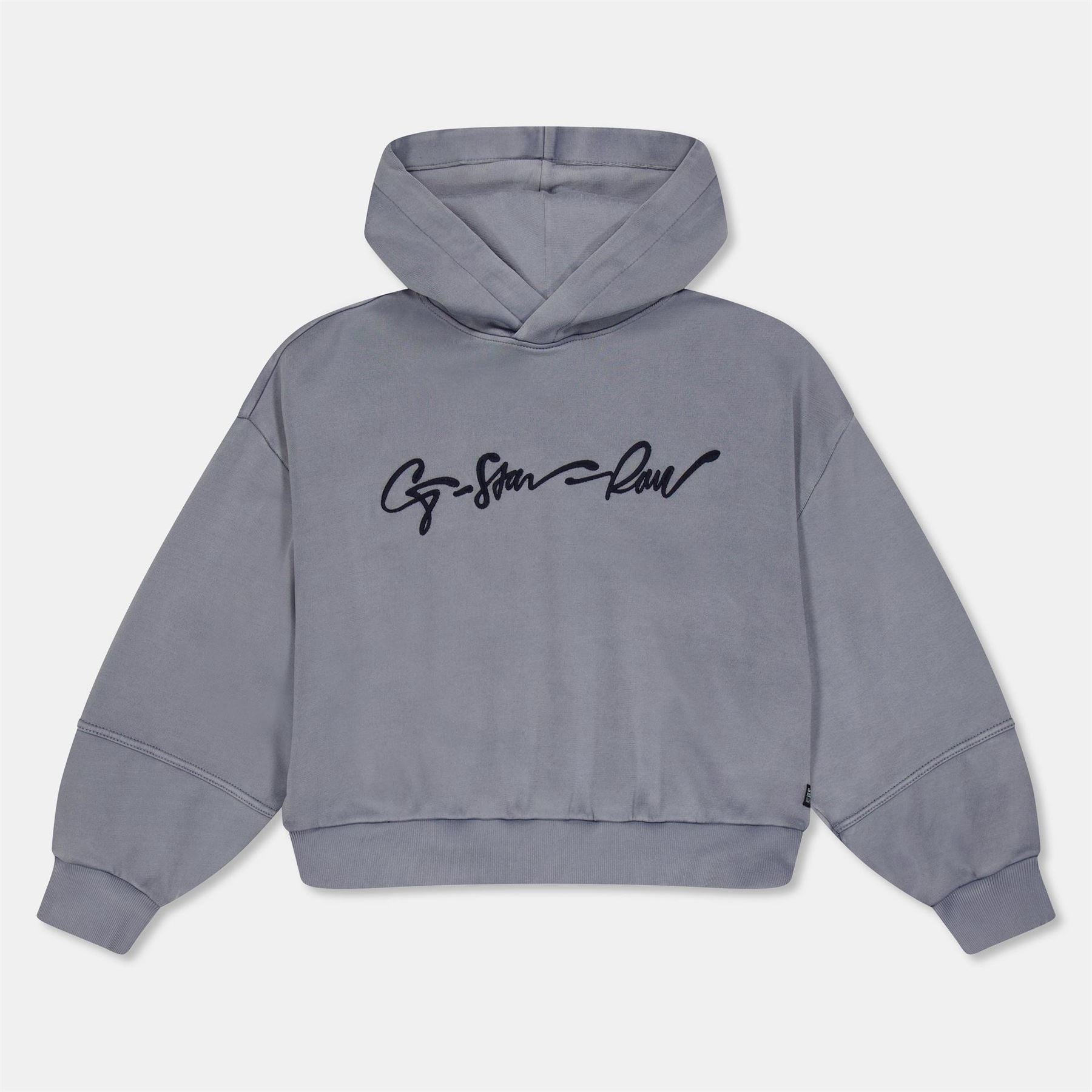 G Star Oversize Hooded Neck Signature Print Sweatshirt