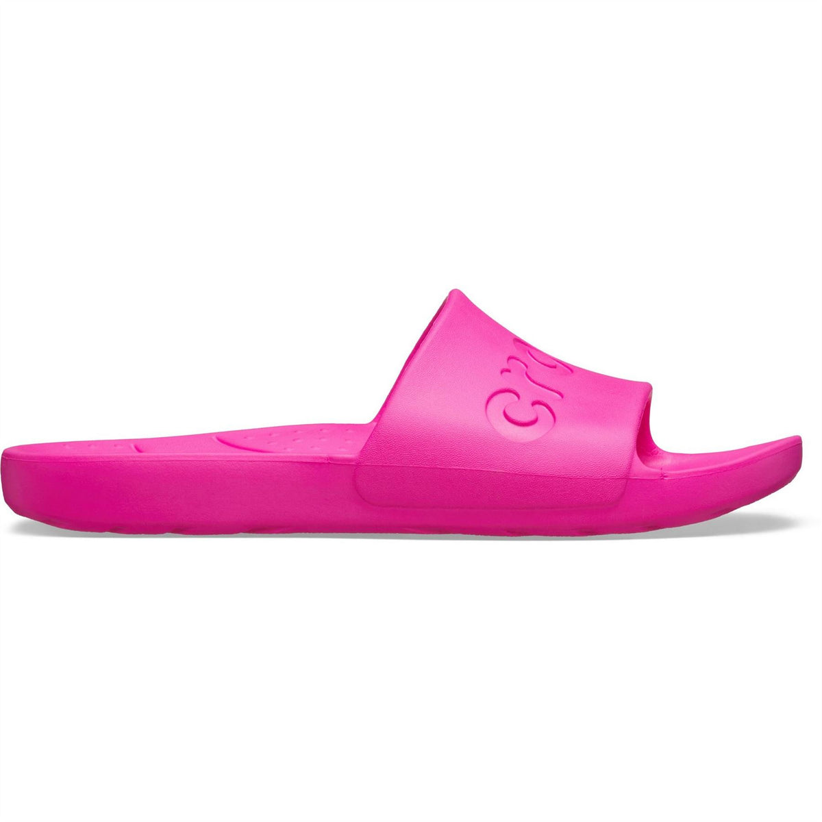 Crocs Logo Print Flatform Slides