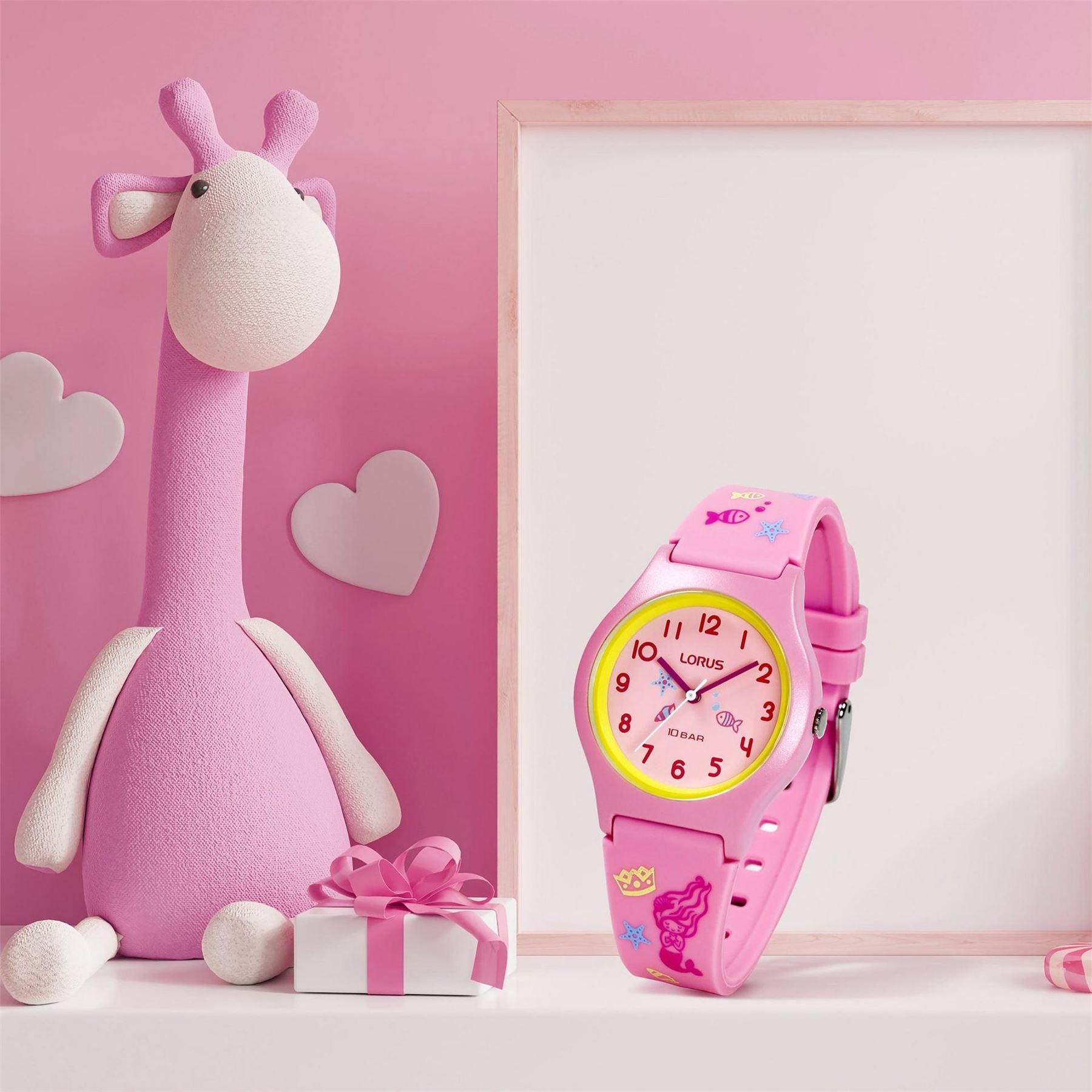 Lorus Youth Analogue Rubber Strap Watch