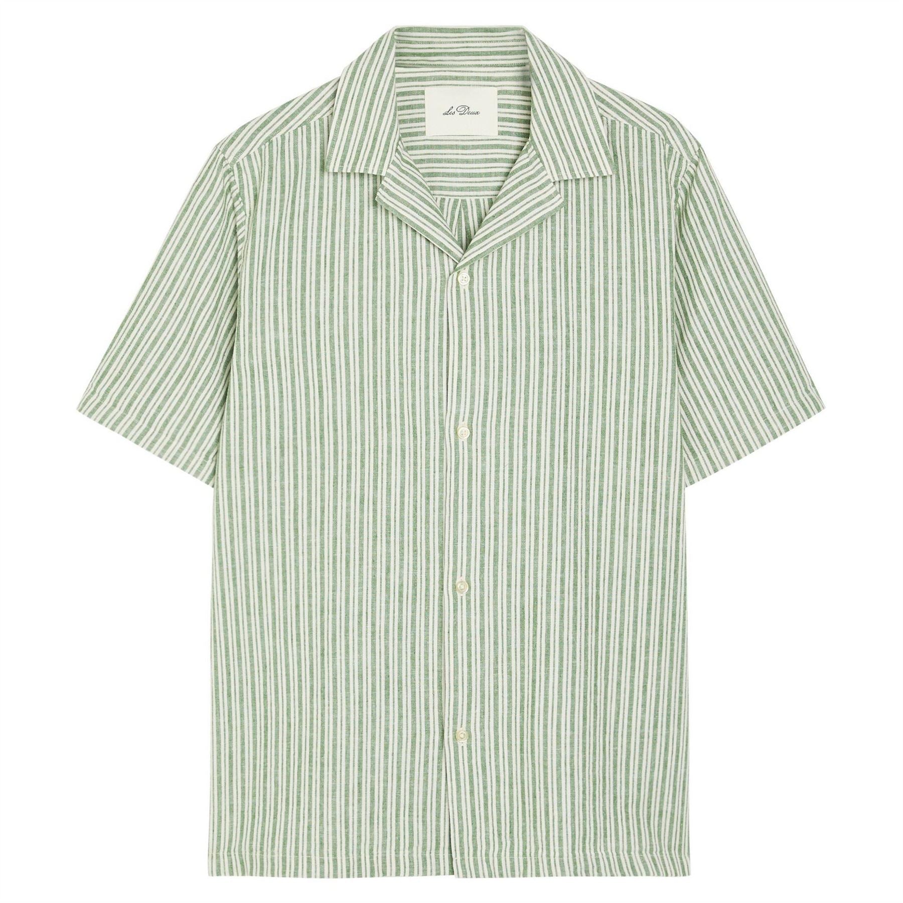 Les Deux Strped Camp Clr Shirt ss