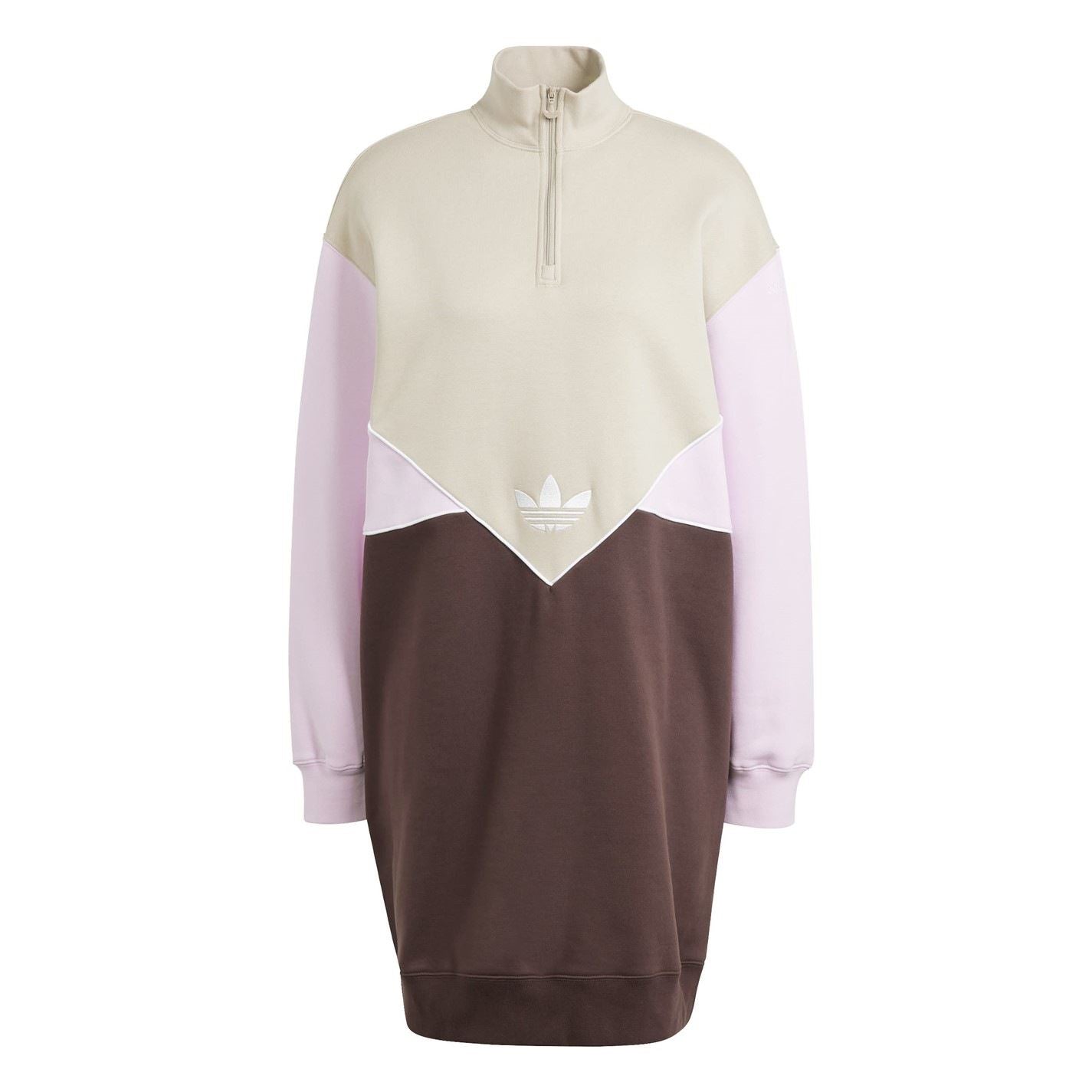 adidas Originals Womens Half Zip Sweat Dress