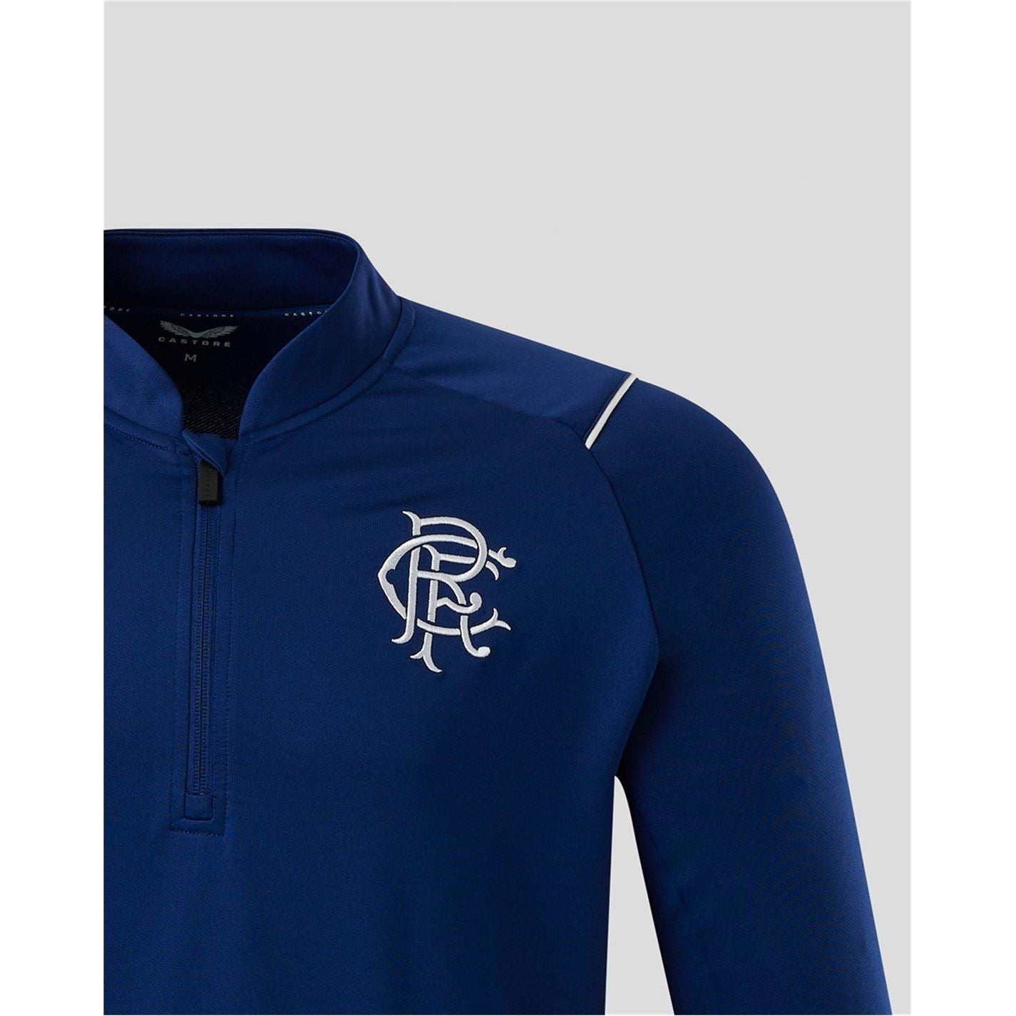 Castore Rangers FC Zip Neck Regular Fit Sweatshirt