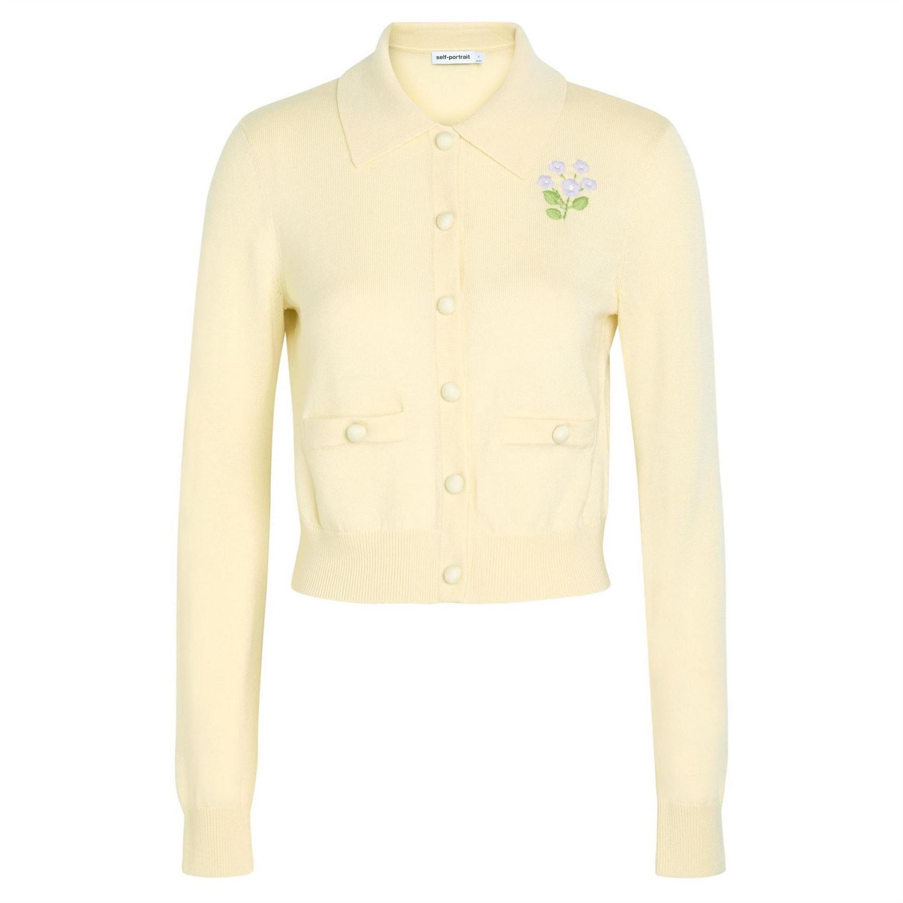 Self Portrait Flower Embroidered Cardi