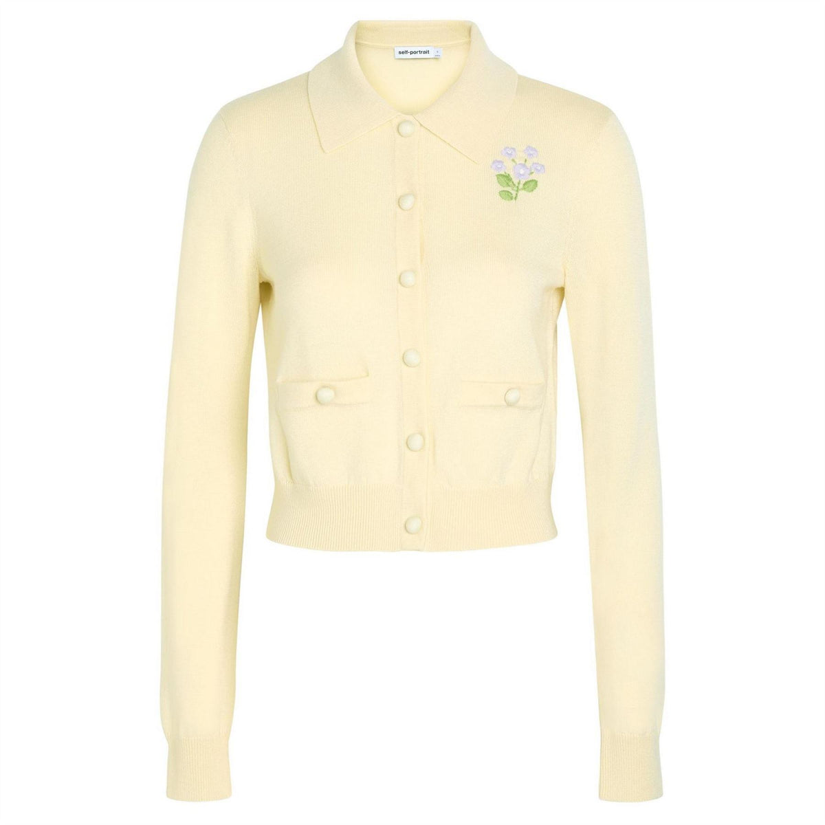 Self Portrait Flower Embroidered Cardi