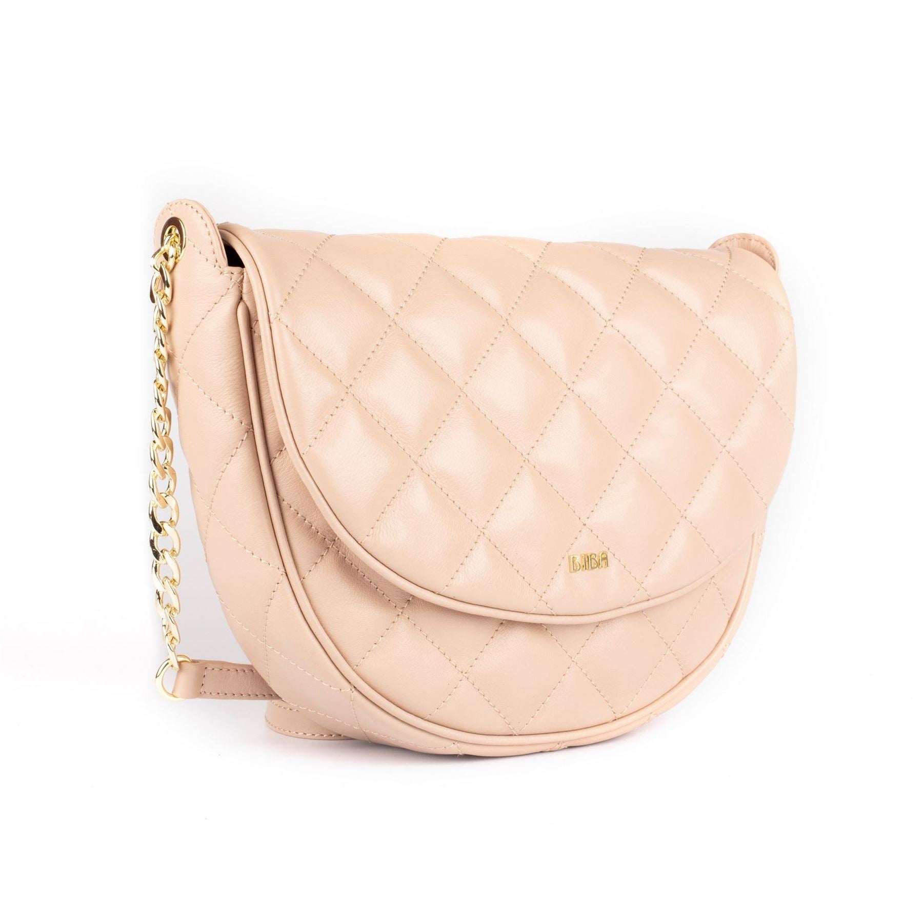 Biba Leather Quilted Shoulder Bag