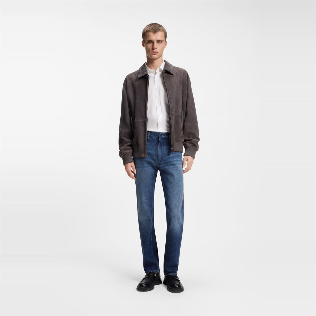 Hugo Mid Rise Slim Fit Five Pocket Jeans