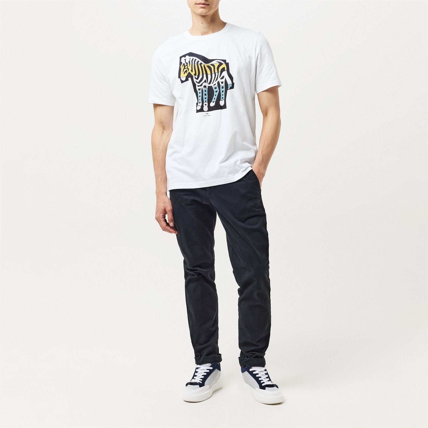 PS Paul Smith Zeb Cutout Regular Fit Crew Neck T-Shirt
