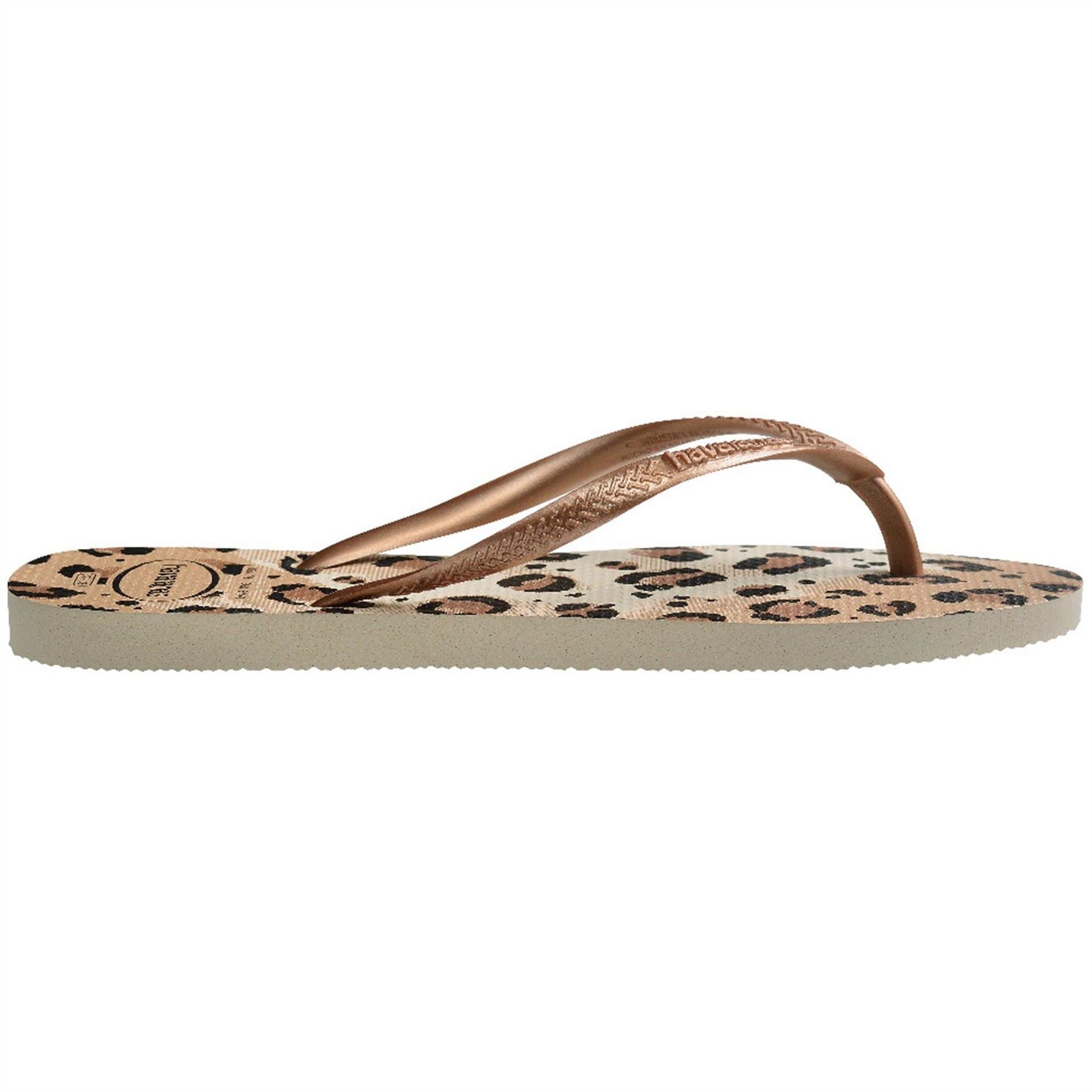 Havaianas Slim Textured Flat Heel Flip Flops