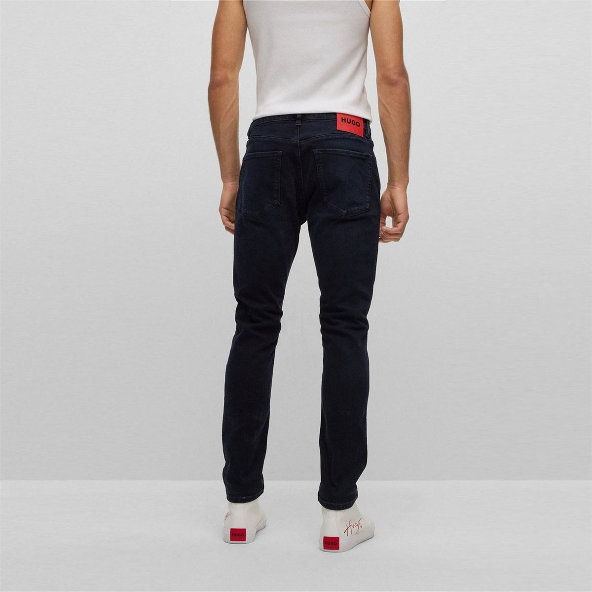 Hugo Mid Rise Slim Fit Five Pocket Jeans