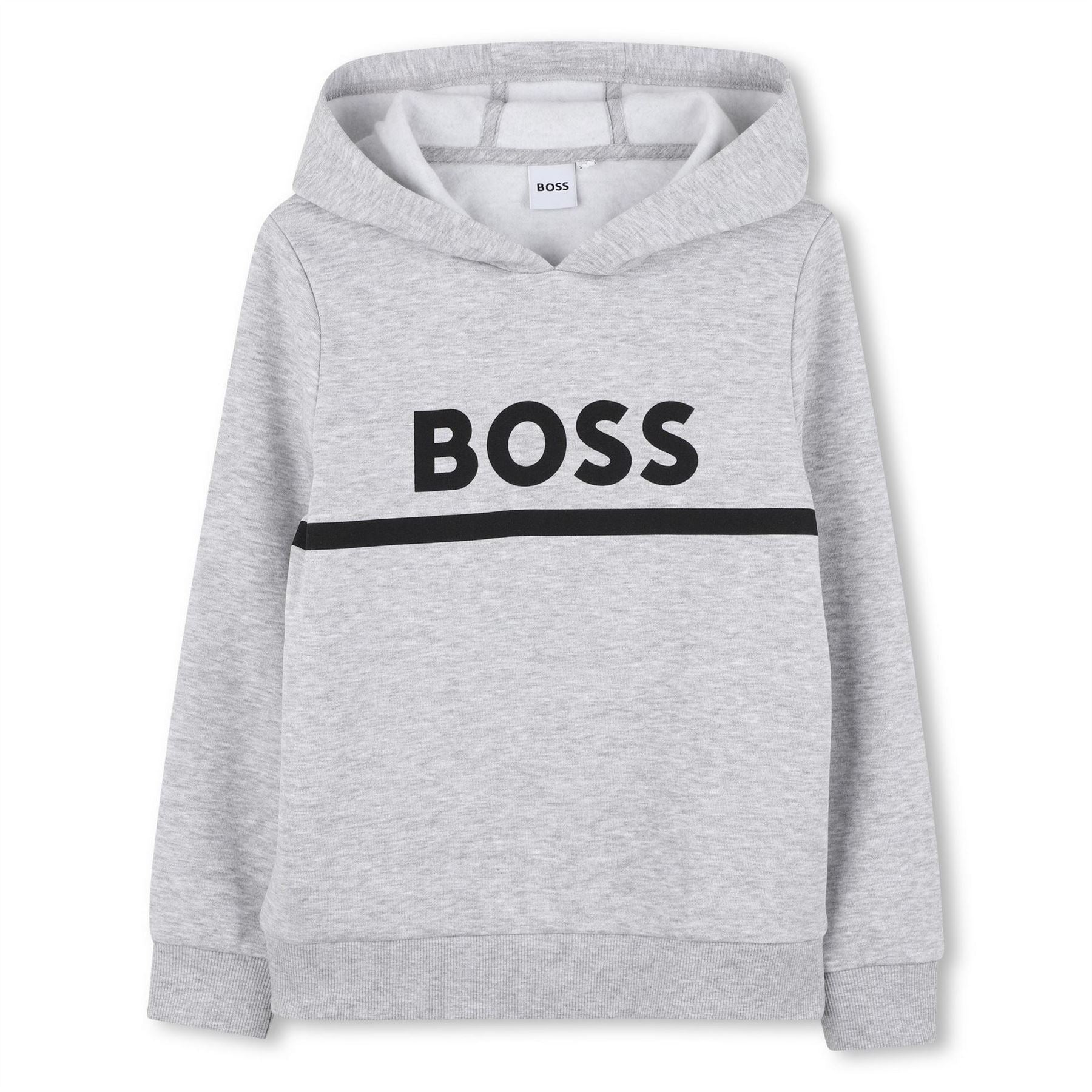 Boss Printed Logo Hooded Neck Long Sleeve Sweatshirt