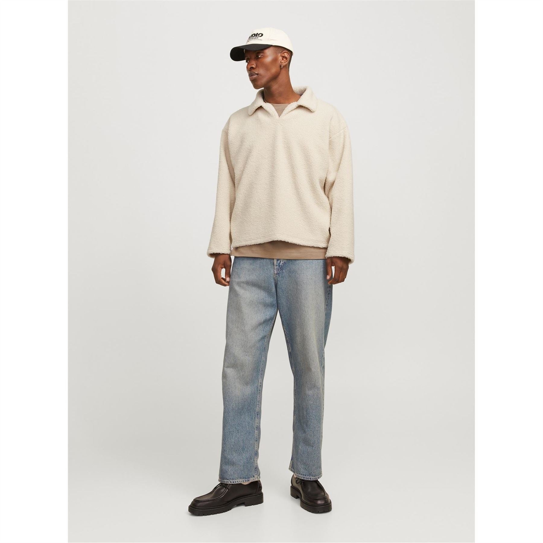 Jack and Jones Teddy Relaxed Fit Long Sleeve Sweater