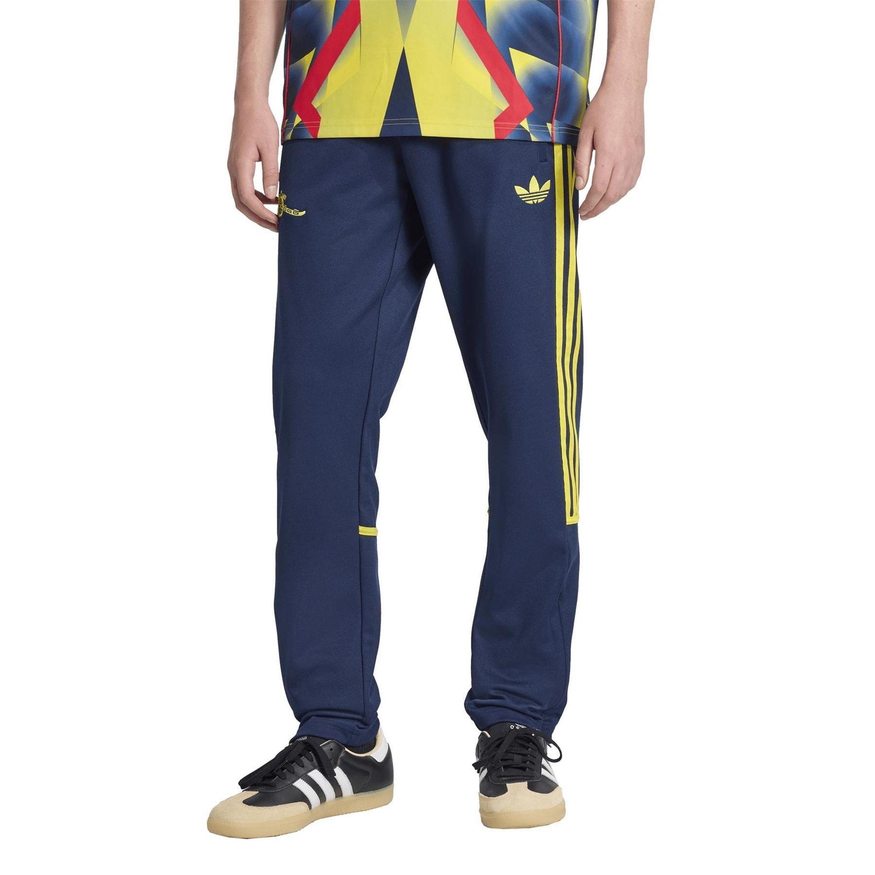 adidas Mens Arsenal Originals Lifestyle Tracksuit Bottoms 25 26